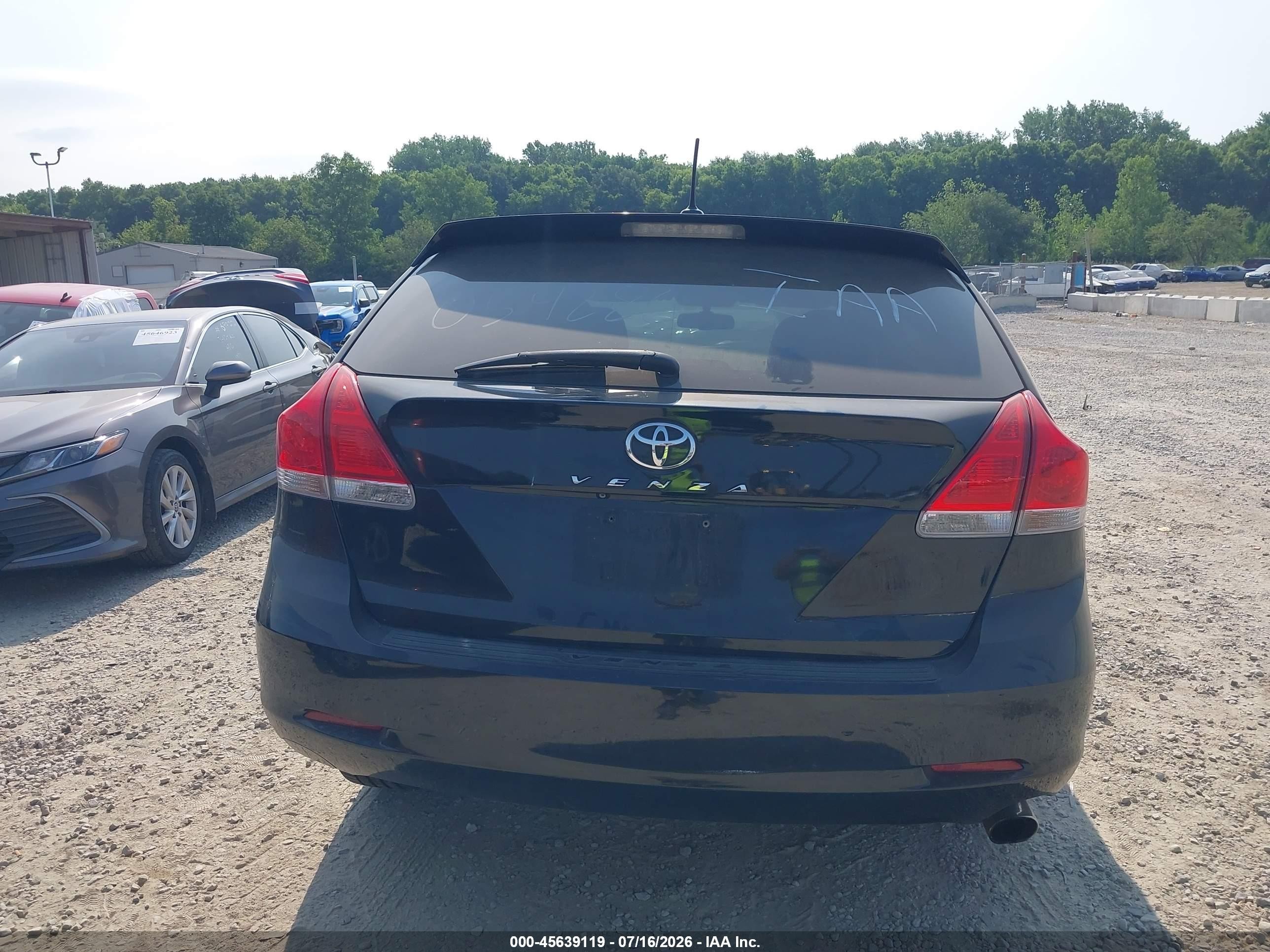 2011 Toyota Venza   Black vin: 4T3ZA3BB0BU054286