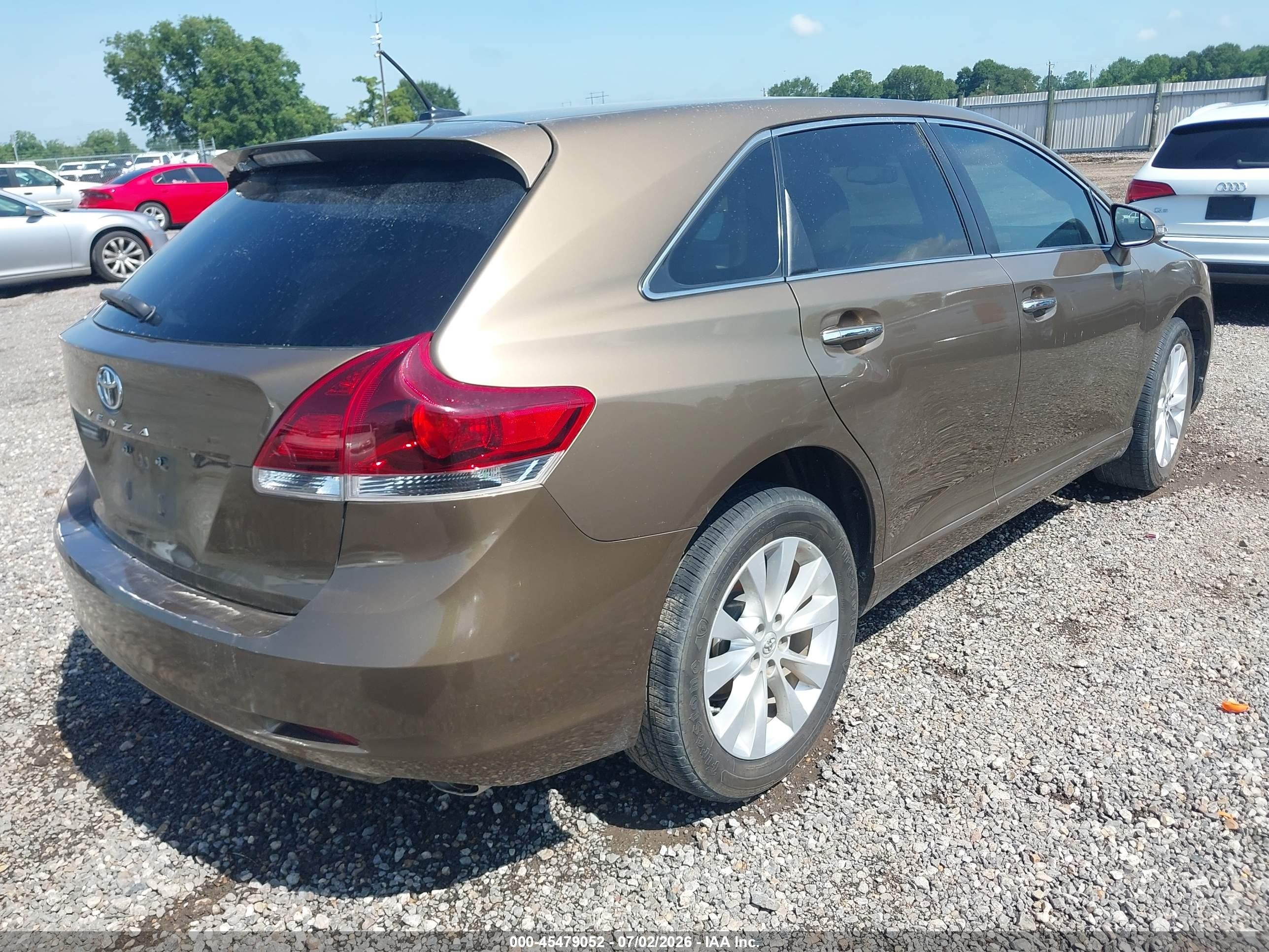 2013 Toyota Venza Xle Brown vin: 4T3ZA3BB0DU073309