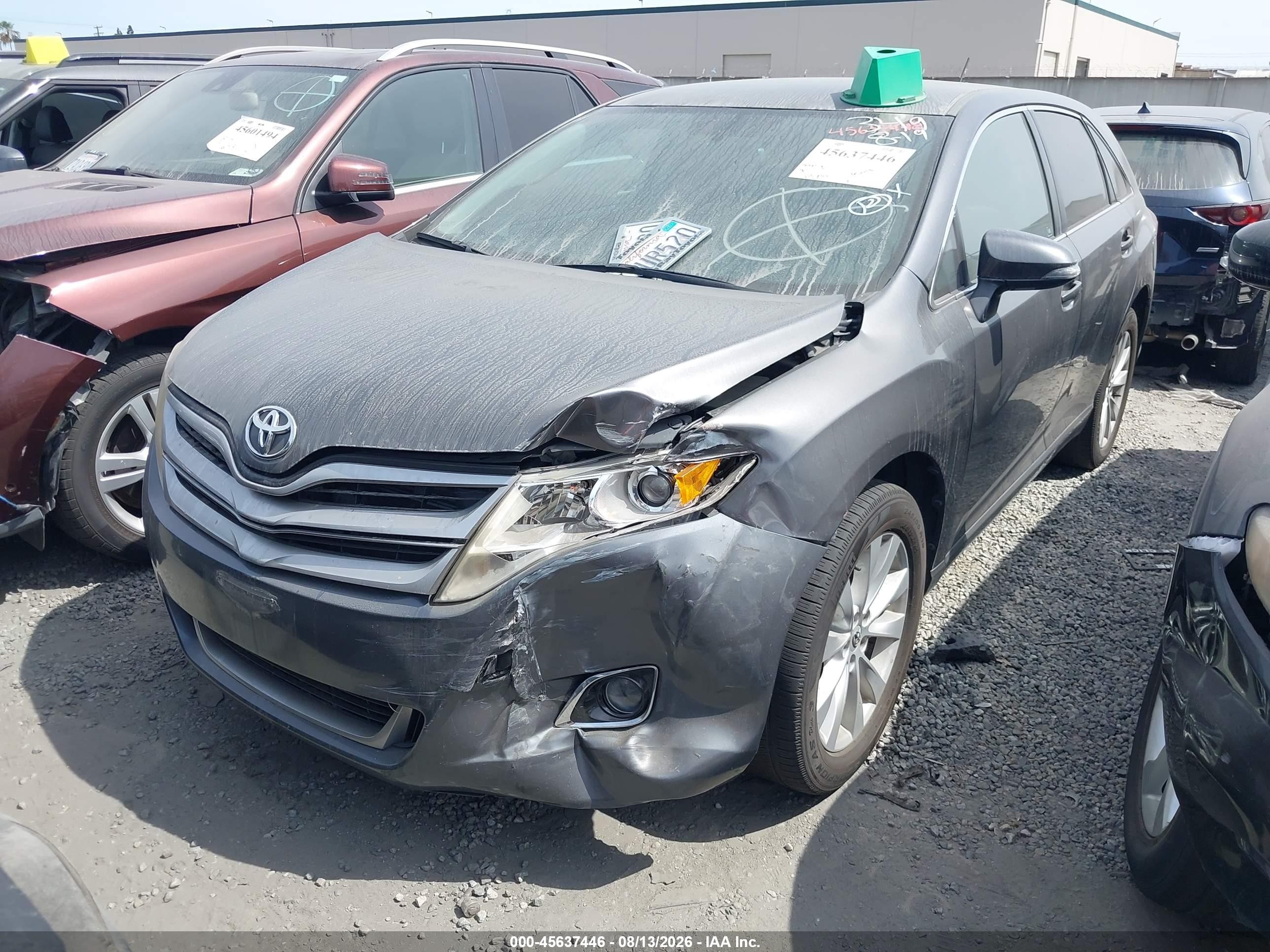 2013 Toyota Venza Le Gray vin: 4T3ZA3BB0DU075481