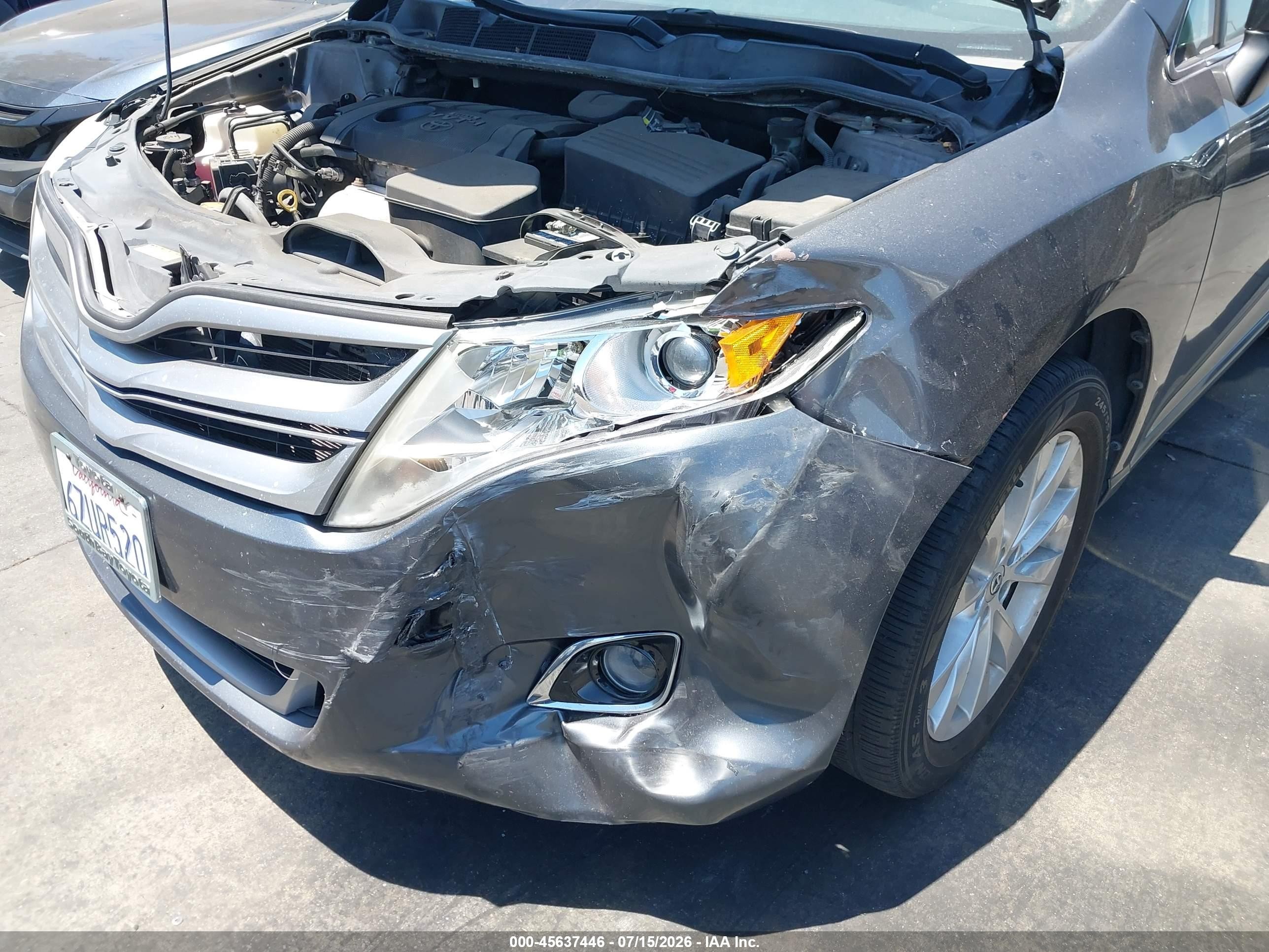 2013 Toyota Venza Le Gray vin: 4T3ZA3BB0DU075481