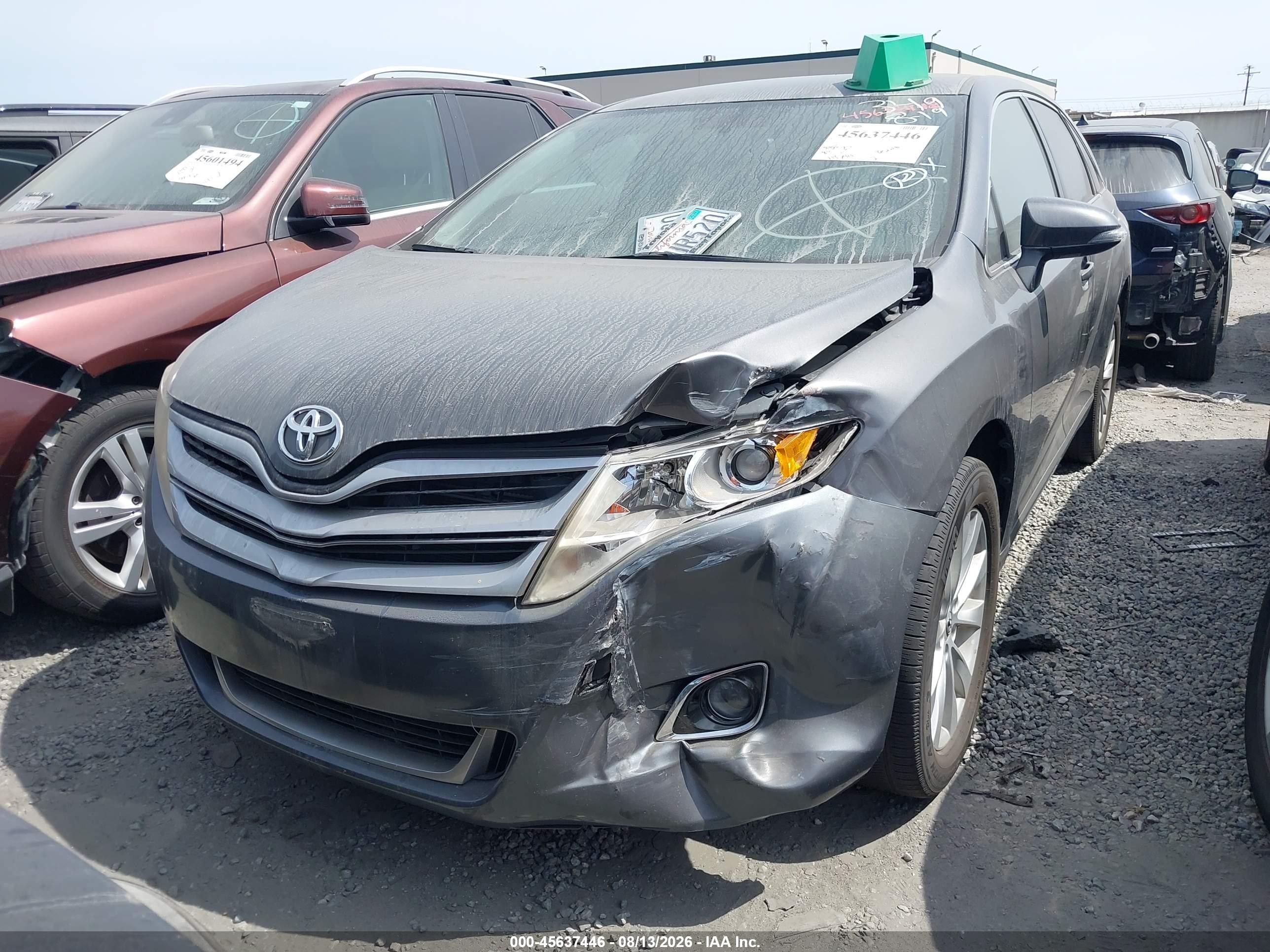 2013 Toyota Venza Le Gray vin: 4T3ZA3BB0DU075481