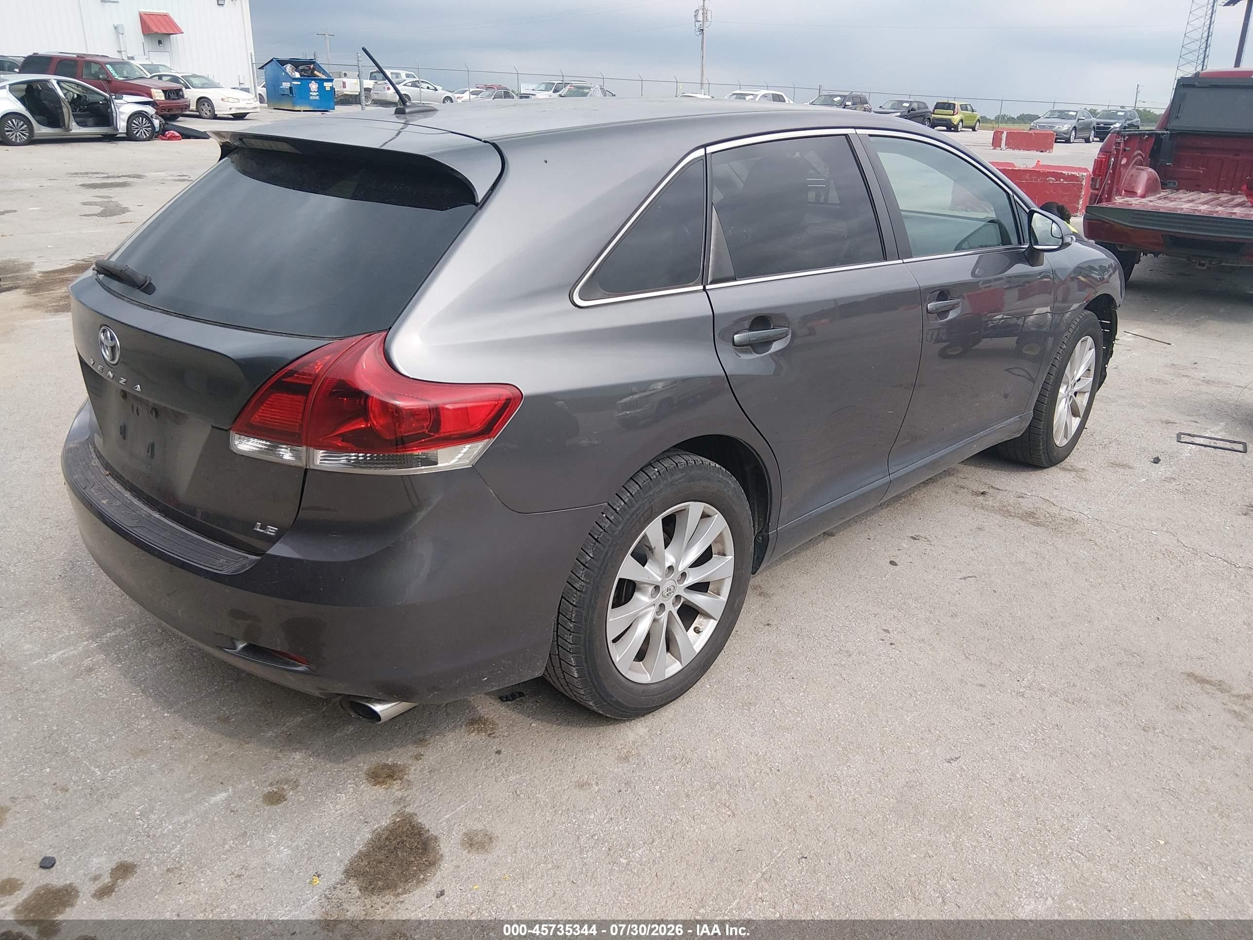 2014 Toyota Venza Le Черный vin: 4T3ZA3BB0EU084313
