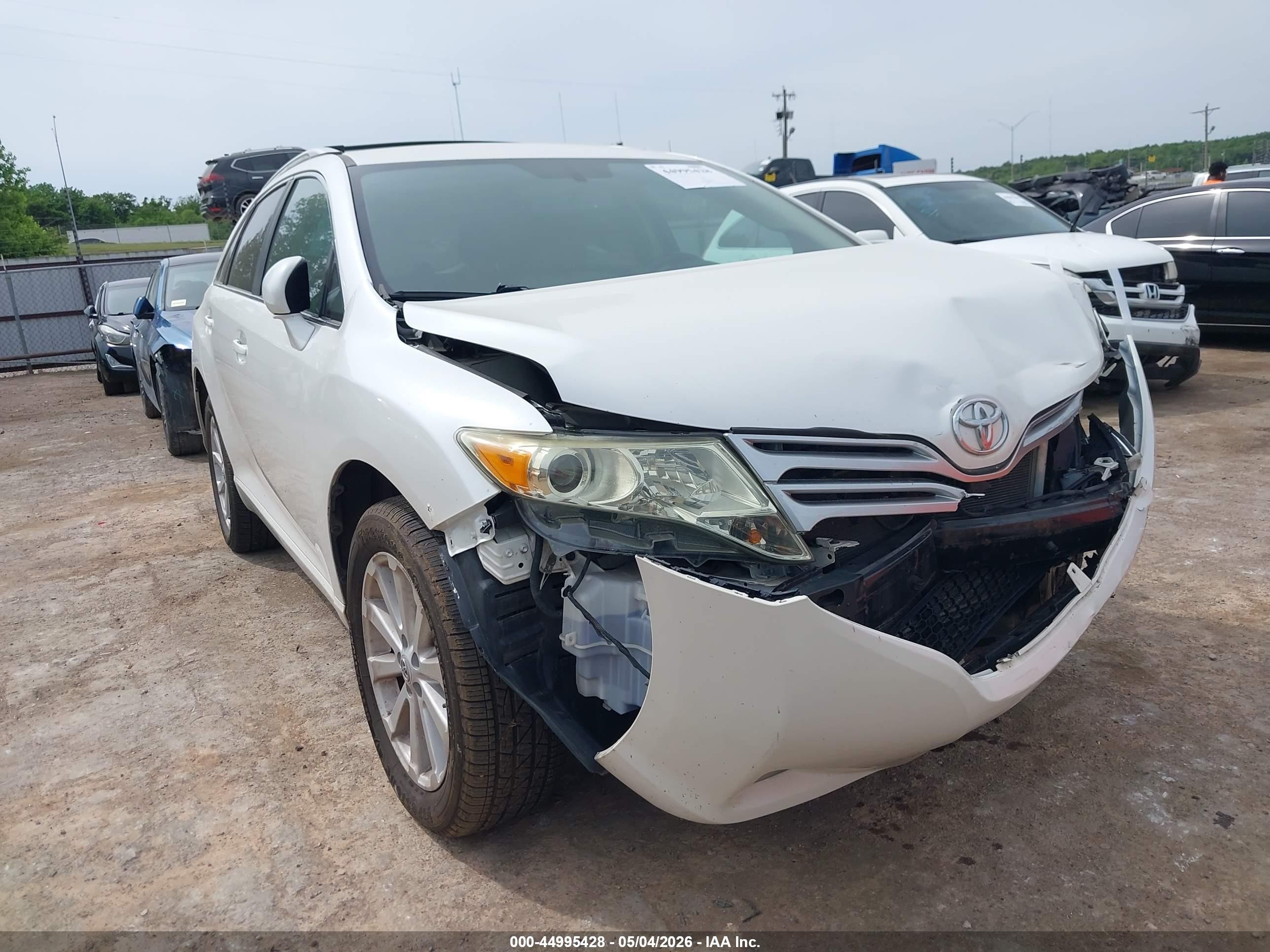 2011 Toyota Venza   White vin: 4T3ZA3BB1BU042664