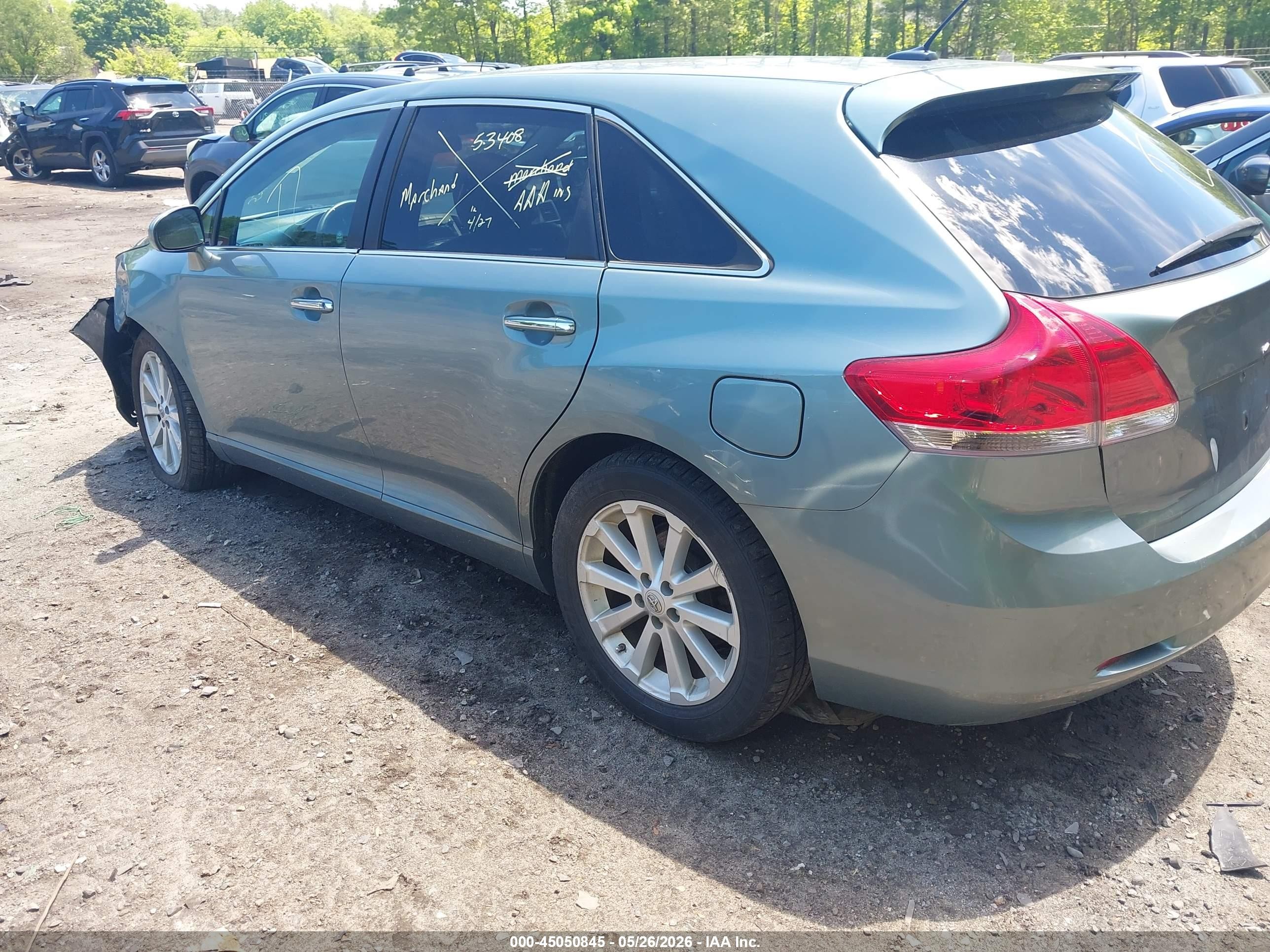 2011 Toyota Venza   Green vin: 4T3ZA3BB1BU053101
