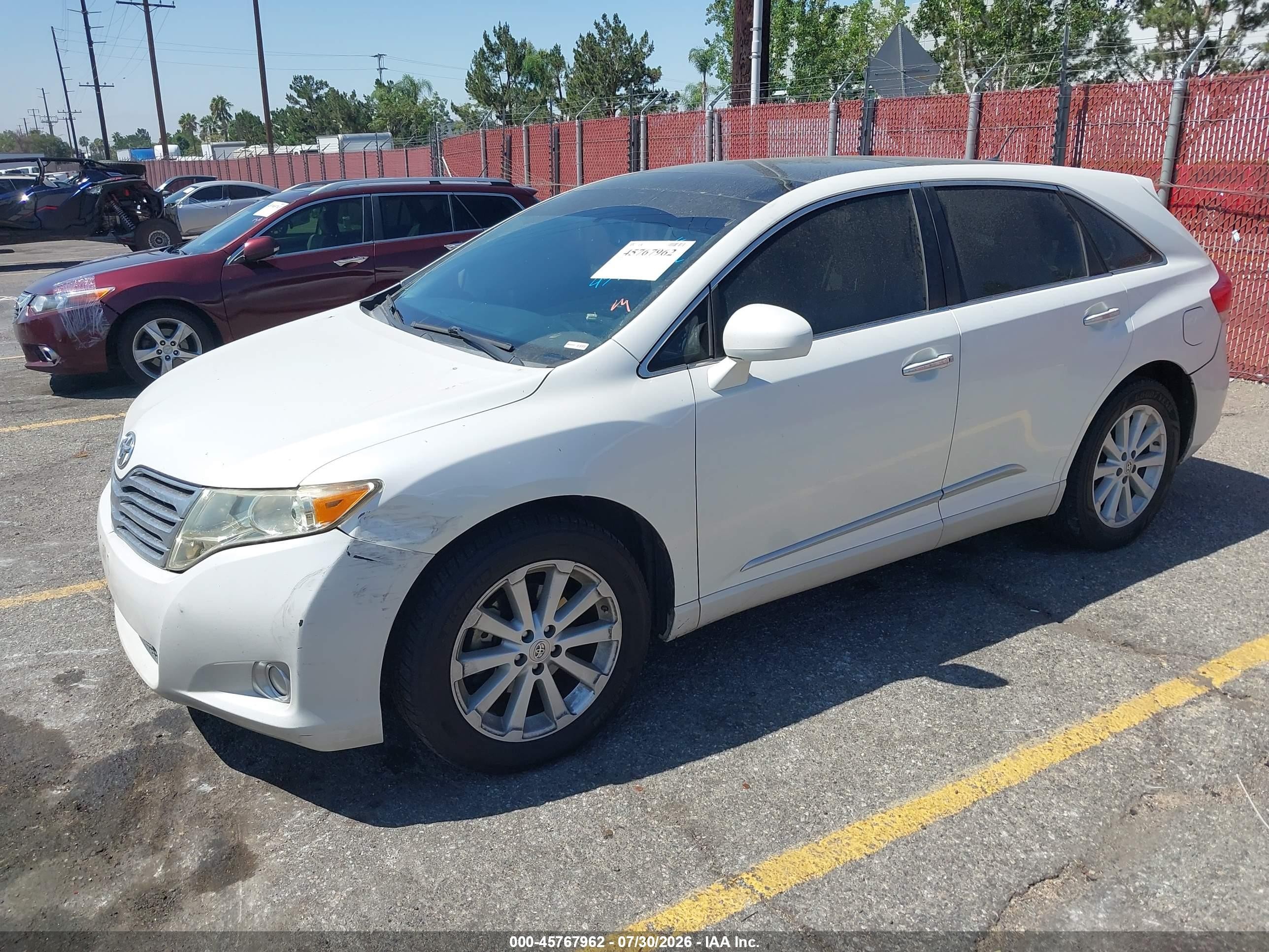 2012 Toyota Venza Xle White vin: 4T3ZA3BB1CU062138