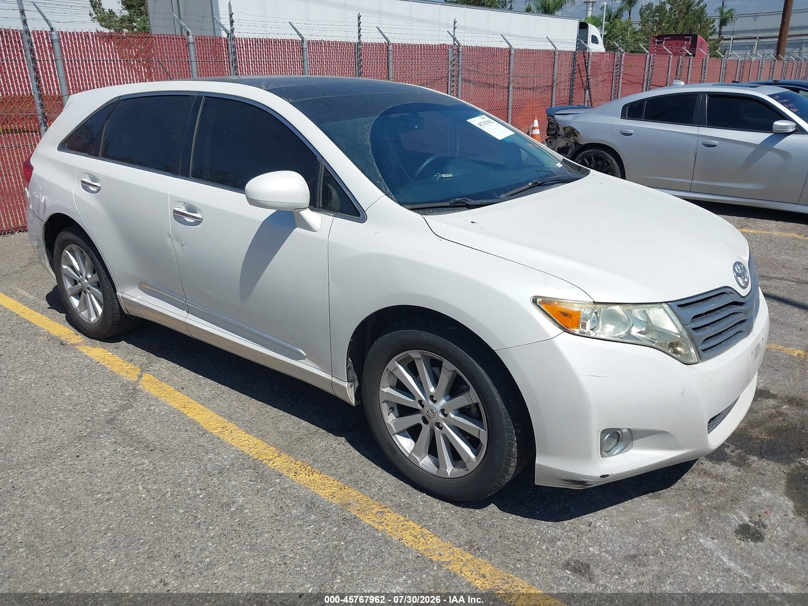 2012 Toyota Venza Xle White vin: 4T3ZA3BB1CU062138