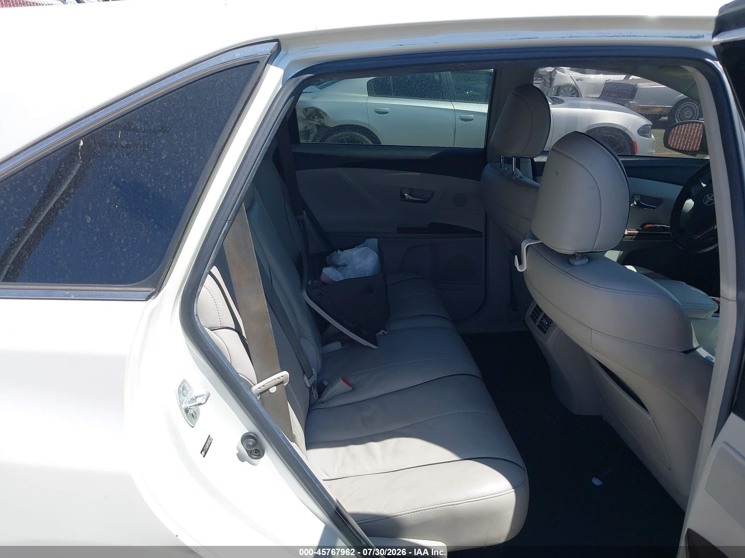 2012 Toyota Venza Xle White vin: 4T3ZA3BB1CU062138