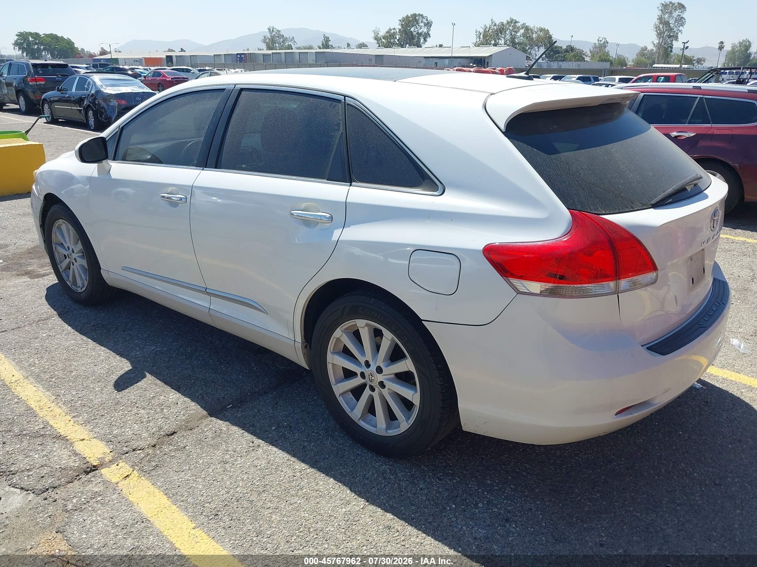 2012 Toyota Venza Xle White vin: 4T3ZA3BB1CU062138