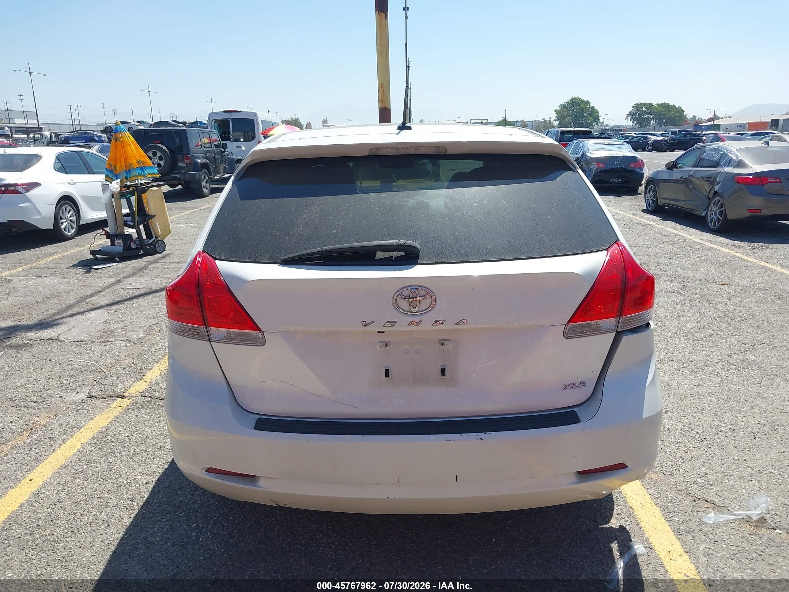 2012 Toyota Venza Xle White vin: 4T3ZA3BB1CU062138