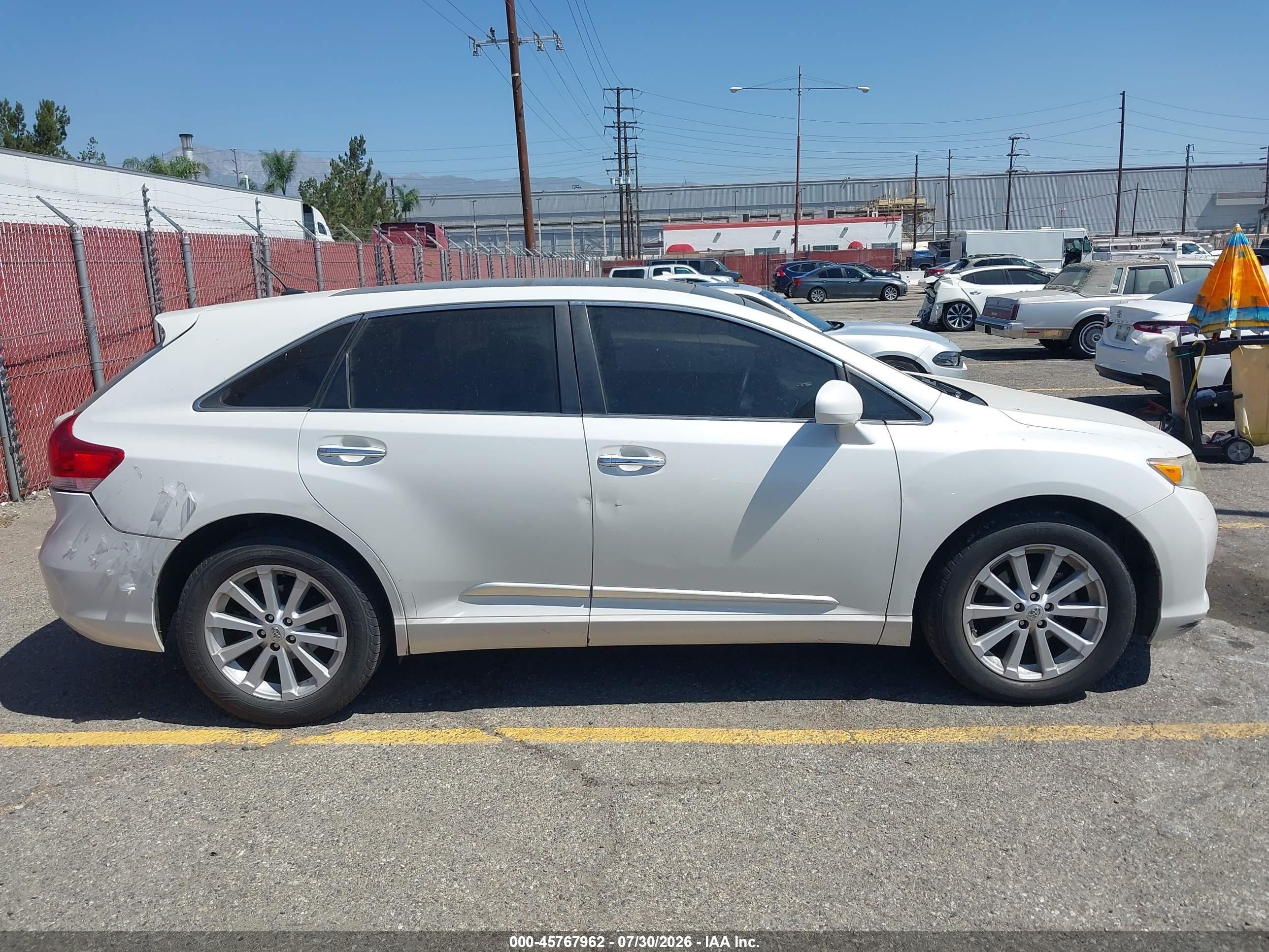 2012 Toyota Venza Xle White vin: 4T3ZA3BB1CU062138