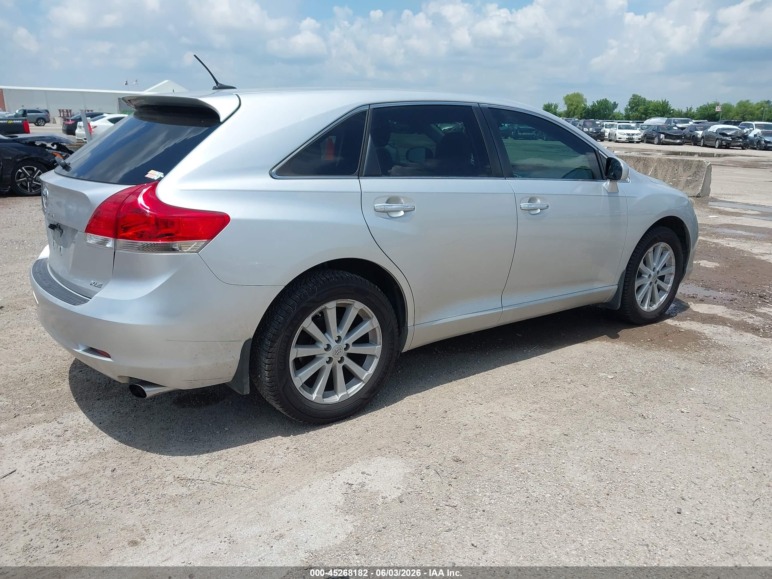 2012 Toyota Venza Xle Silver vin: 4T3ZA3BB1CU062947