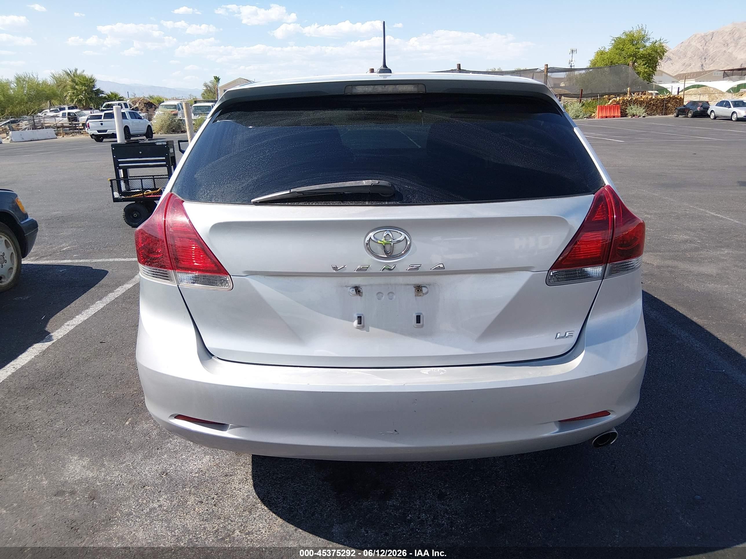 2013 Toyota Venza Le Gray vin: 4T3ZA3BB1DU065123