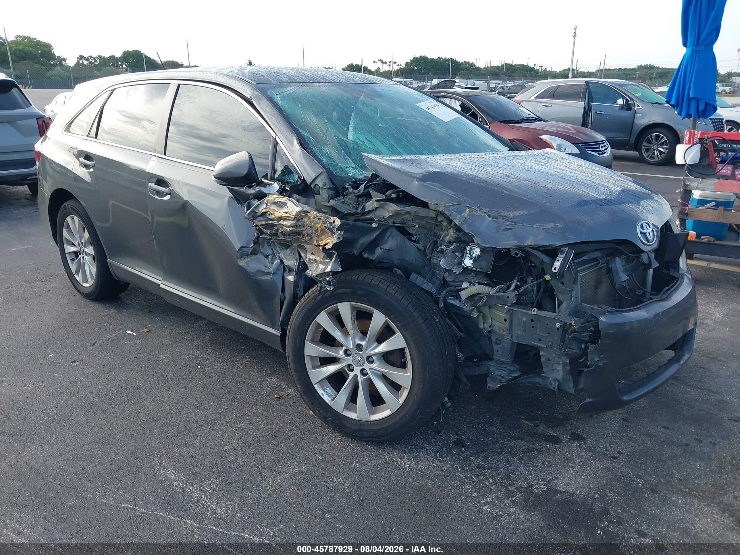 2013 Toyota Venza Le Gray vin: 4T3ZA3BB1DU067342