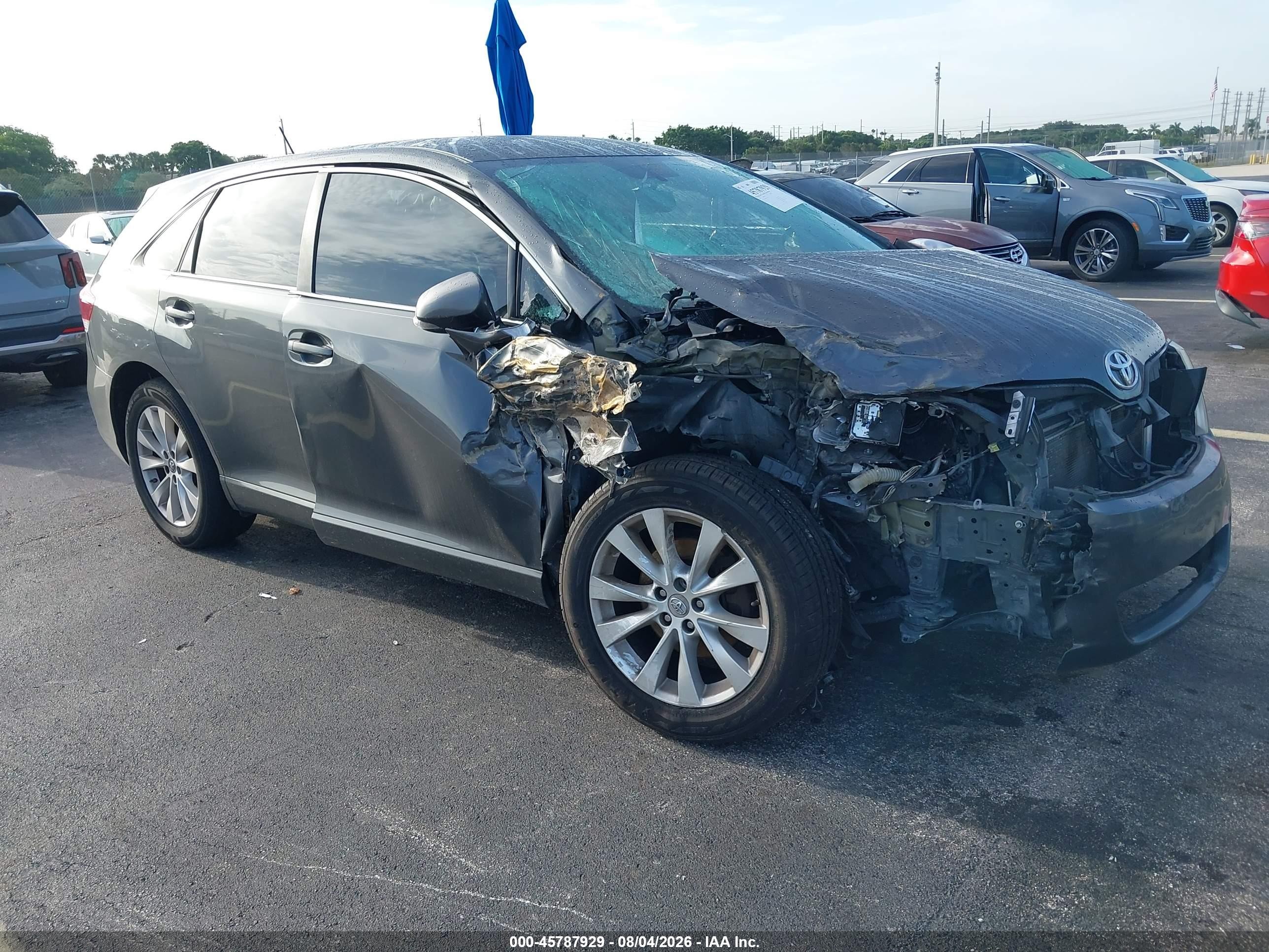 2013 Toyota Venza Le Gray vin: 4T3ZA3BB1DU067342