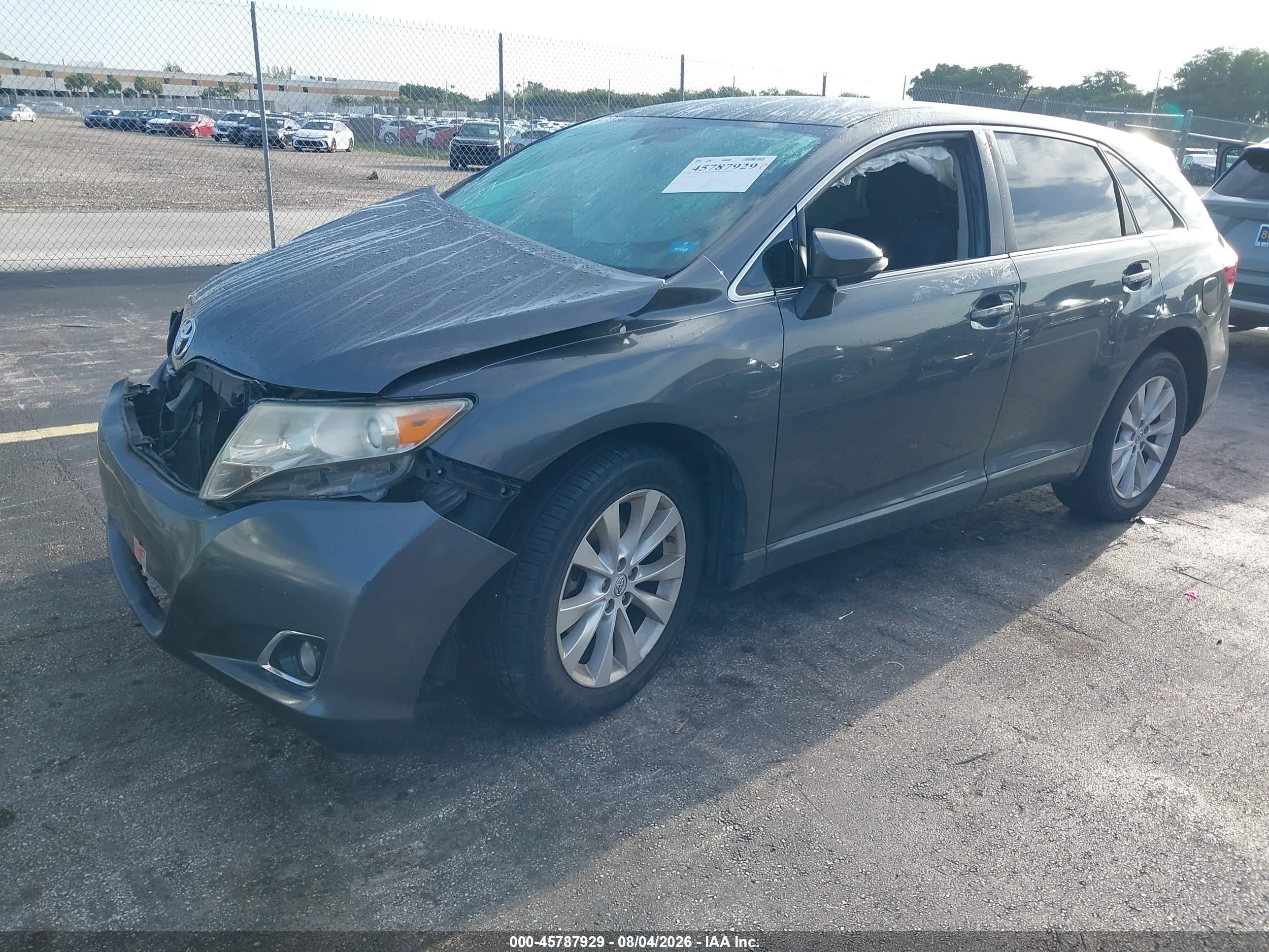 2013 Toyota Venza Le Gray vin: 4T3ZA3BB1DU067342