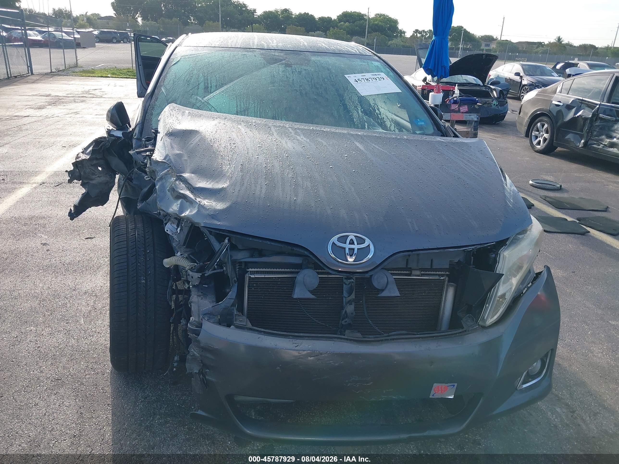 2013 Toyota Venza Le Gray vin: 4T3ZA3BB1DU067342