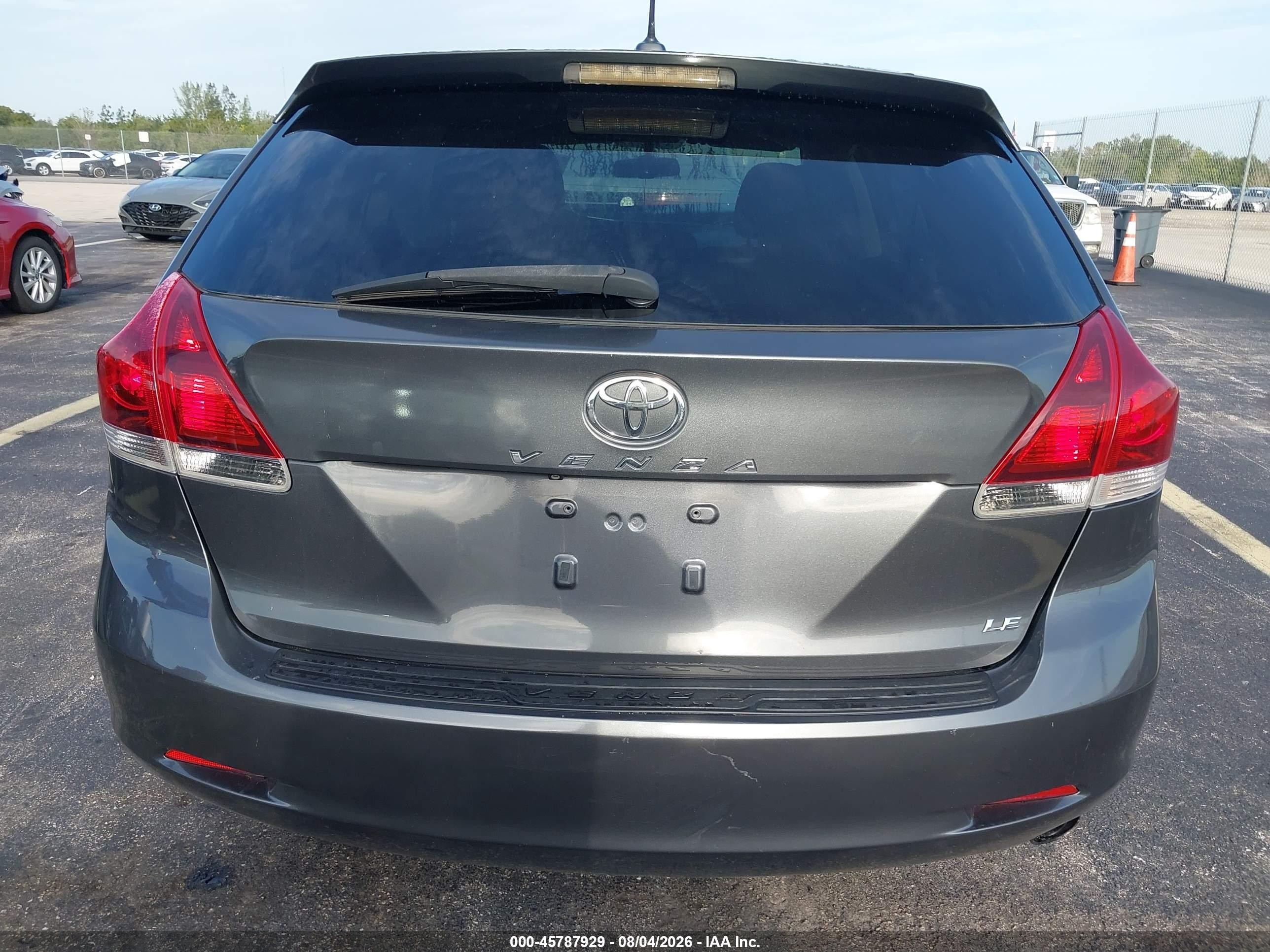 2013 Toyota Venza Le Gray vin: 4T3ZA3BB1DU067342