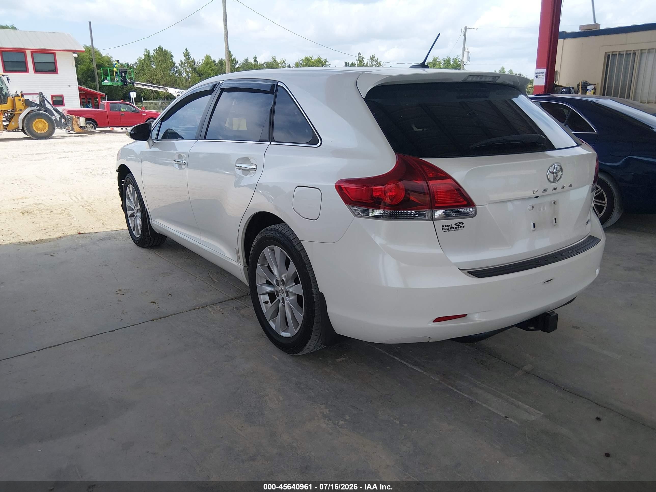 2013 Toyota Venza Xle White vin: 4T3ZA3BB1DU073321