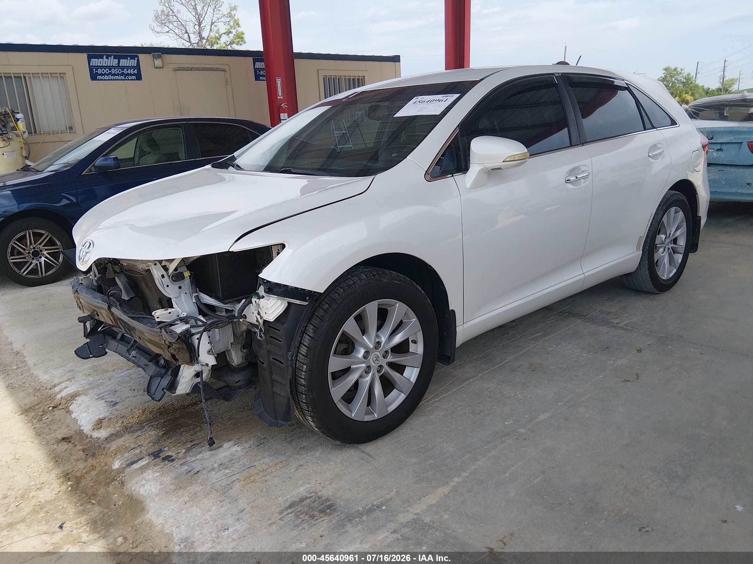 2013 Toyota Venza Xle White vin: 4T3ZA3BB1DU073321