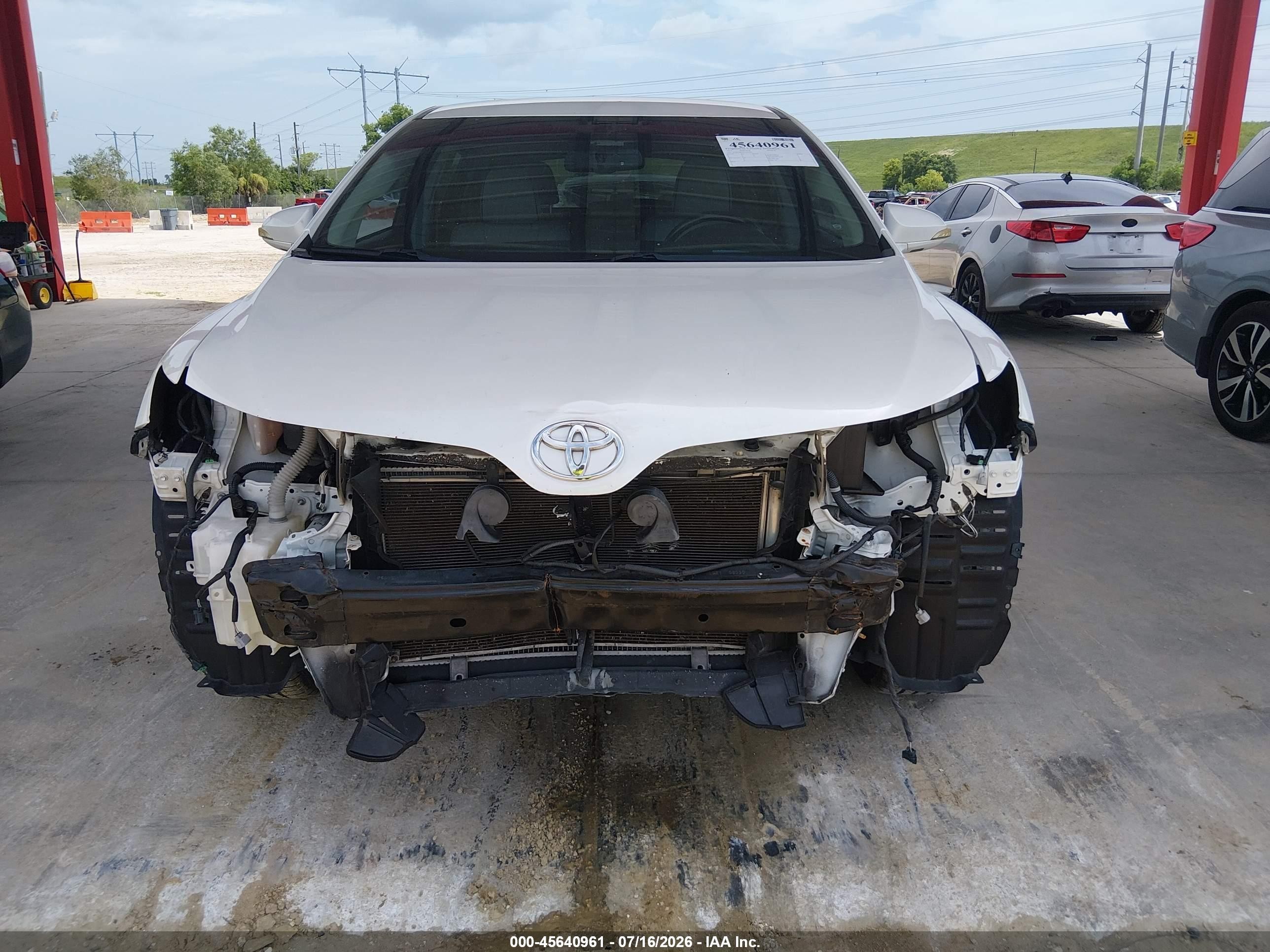 2013 Toyota Venza Xle White vin: 4T3ZA3BB1DU073321