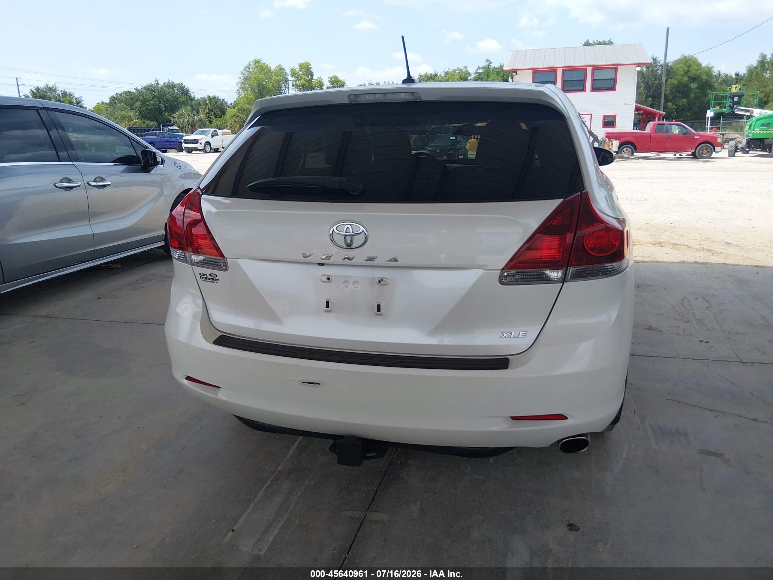 2013 Toyota Venza Xle White vin: 4T3ZA3BB1DU073321