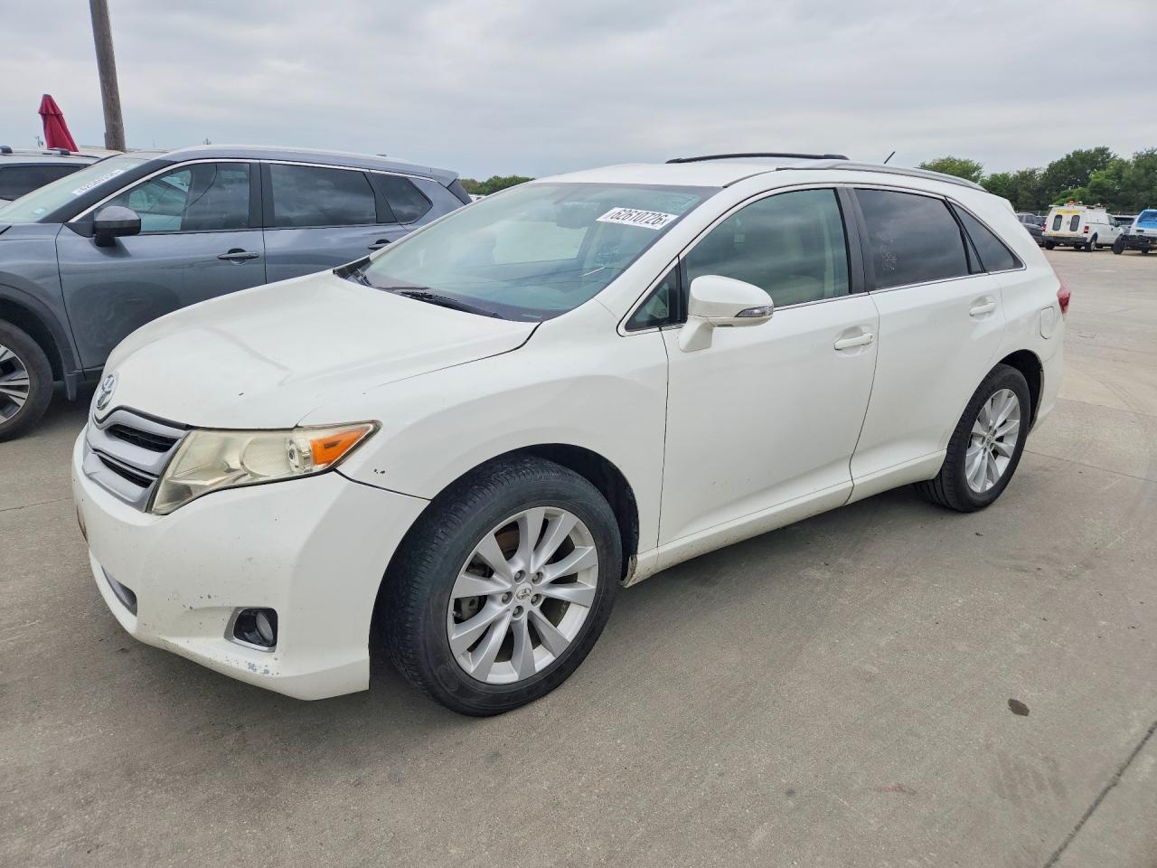 2013 Toyota Venza Le White vin: 4T3ZA3BB1DU074677