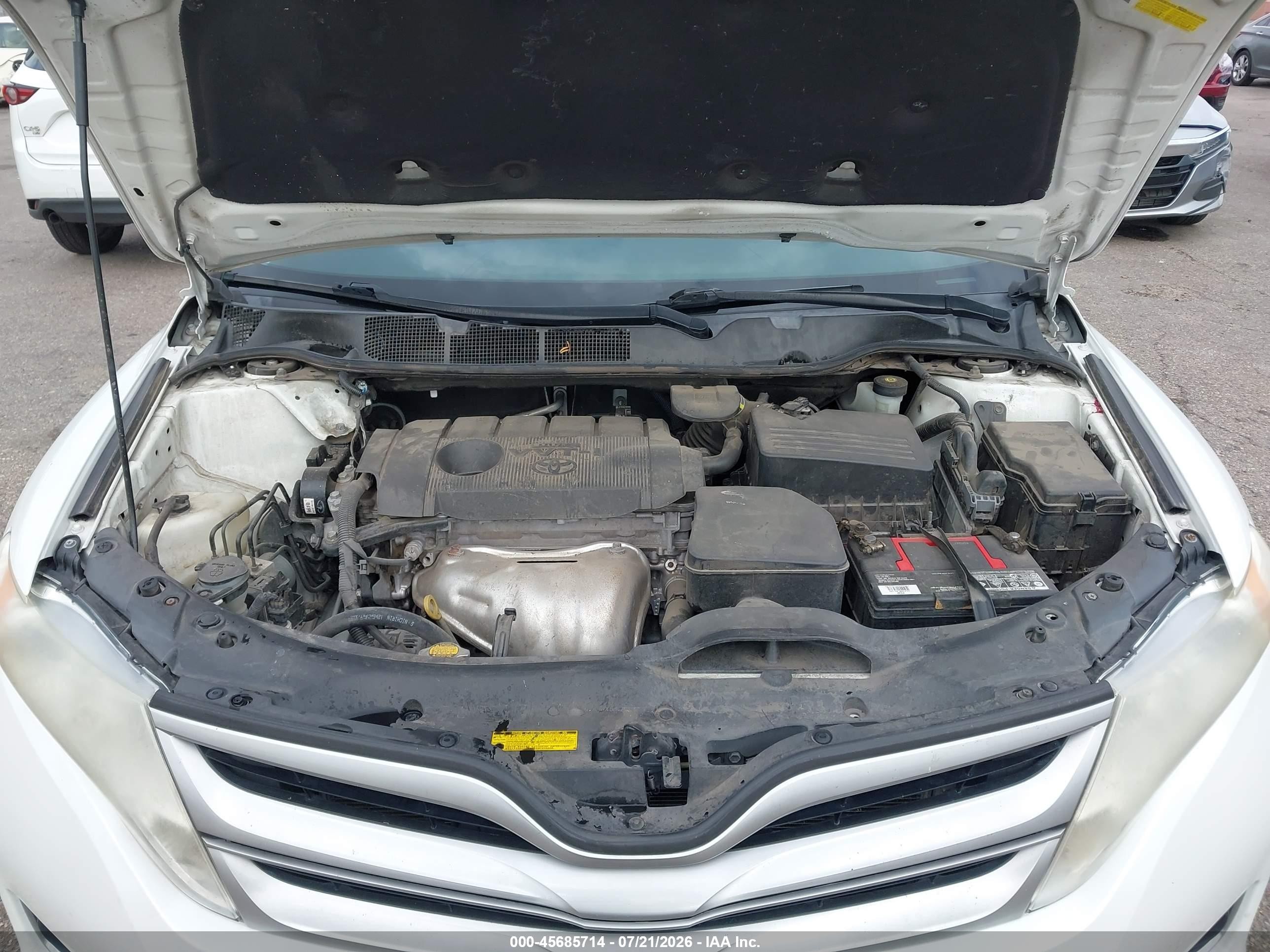 2014 Toyota Venza Le White vin: 4T3ZA3BB1EU082277