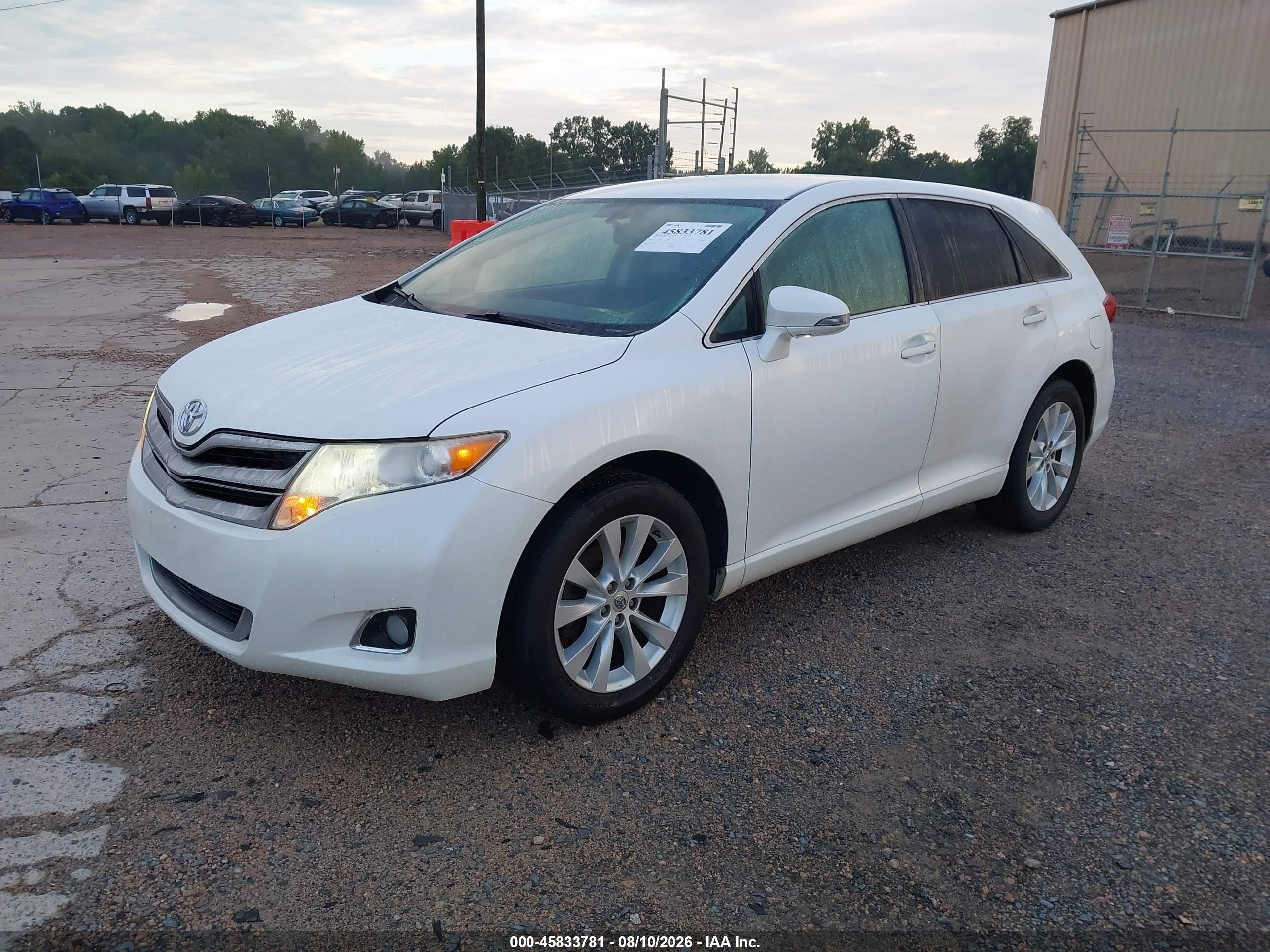 2014 Toyota Venza Le White vin: 4T3ZA3BB1EU082912