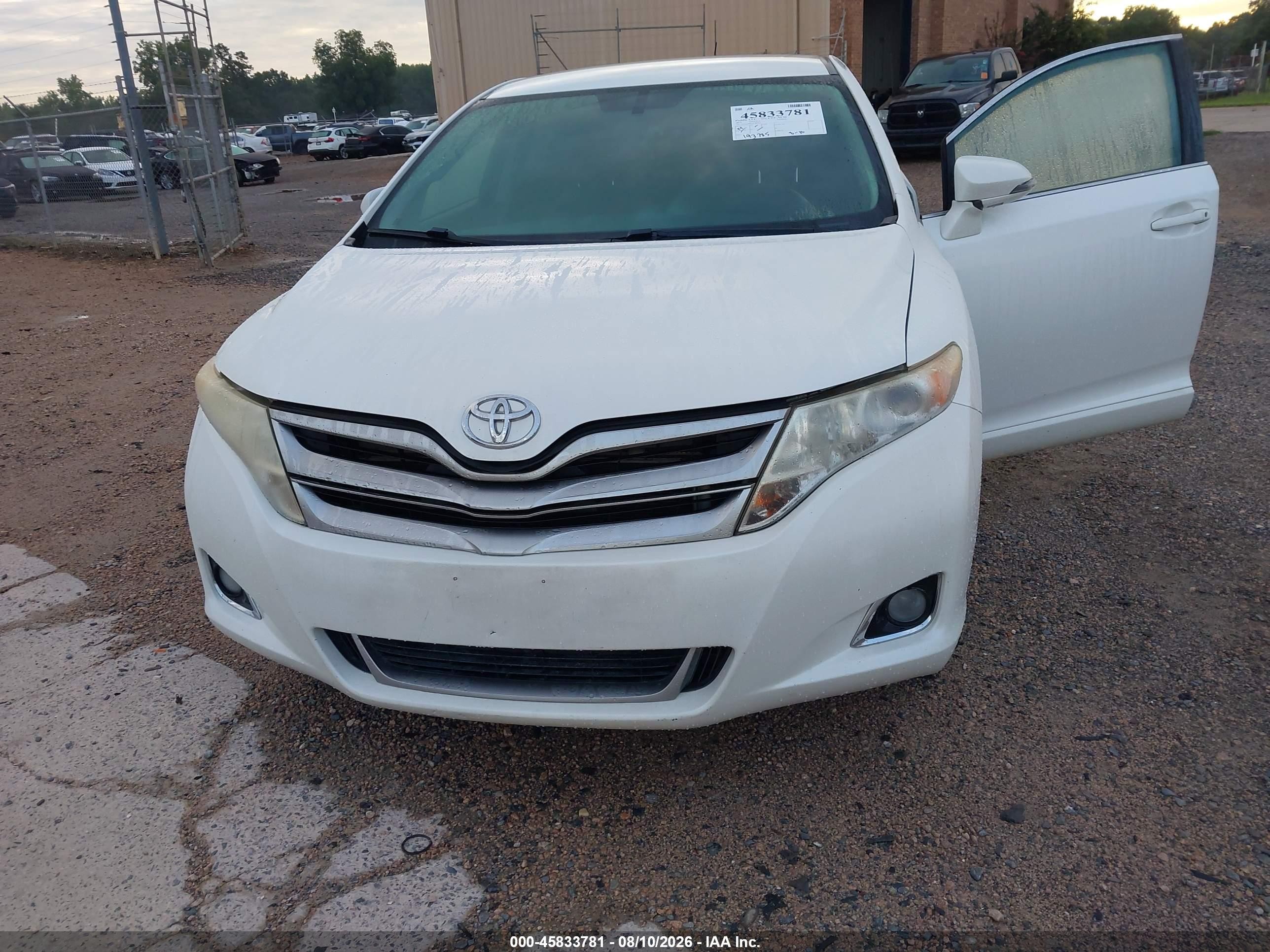 2014 Toyota Venza Le White vin: 4T3ZA3BB1EU082912