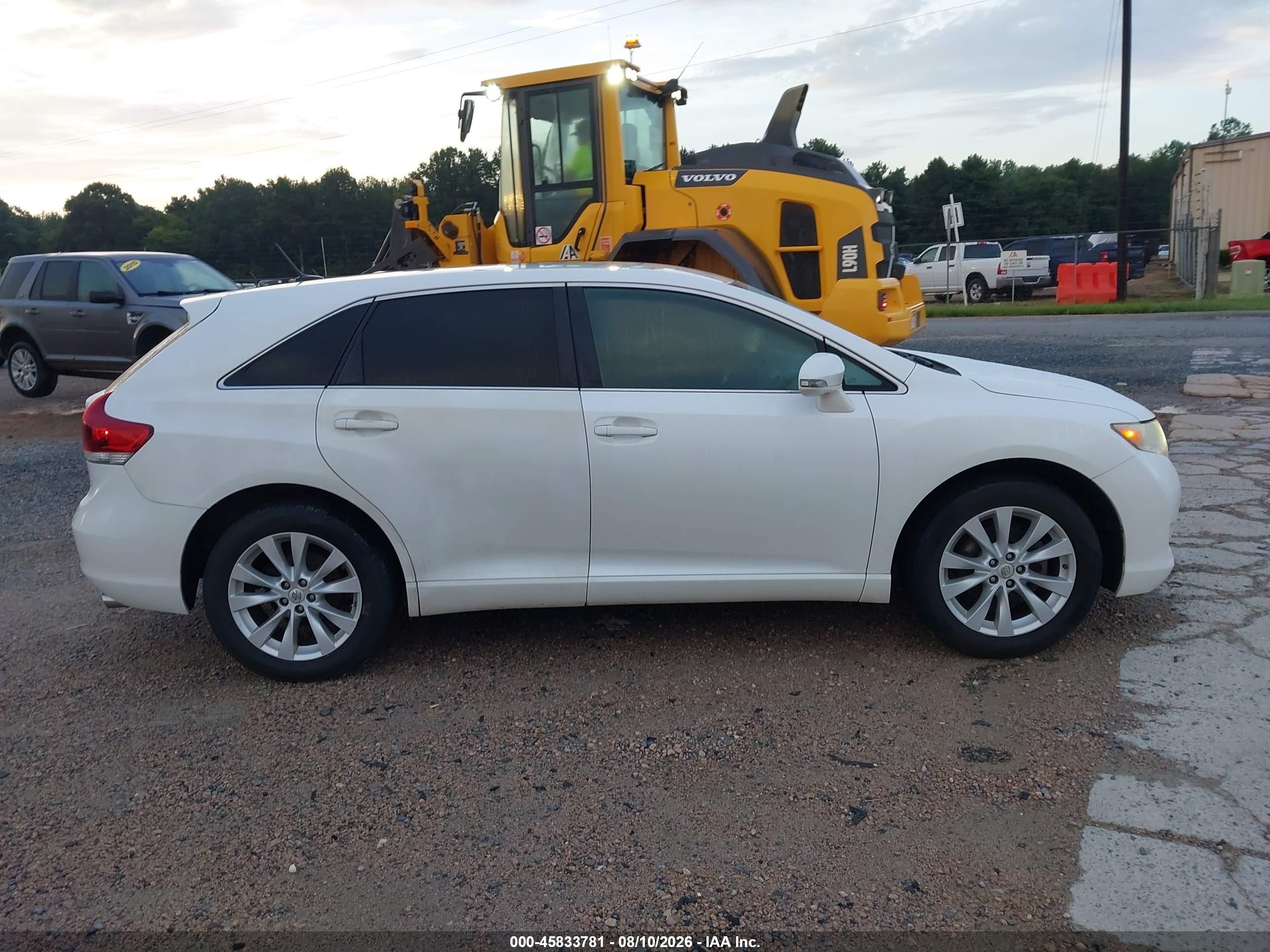 2014 Toyota Venza Le White vin: 4T3ZA3BB1EU082912