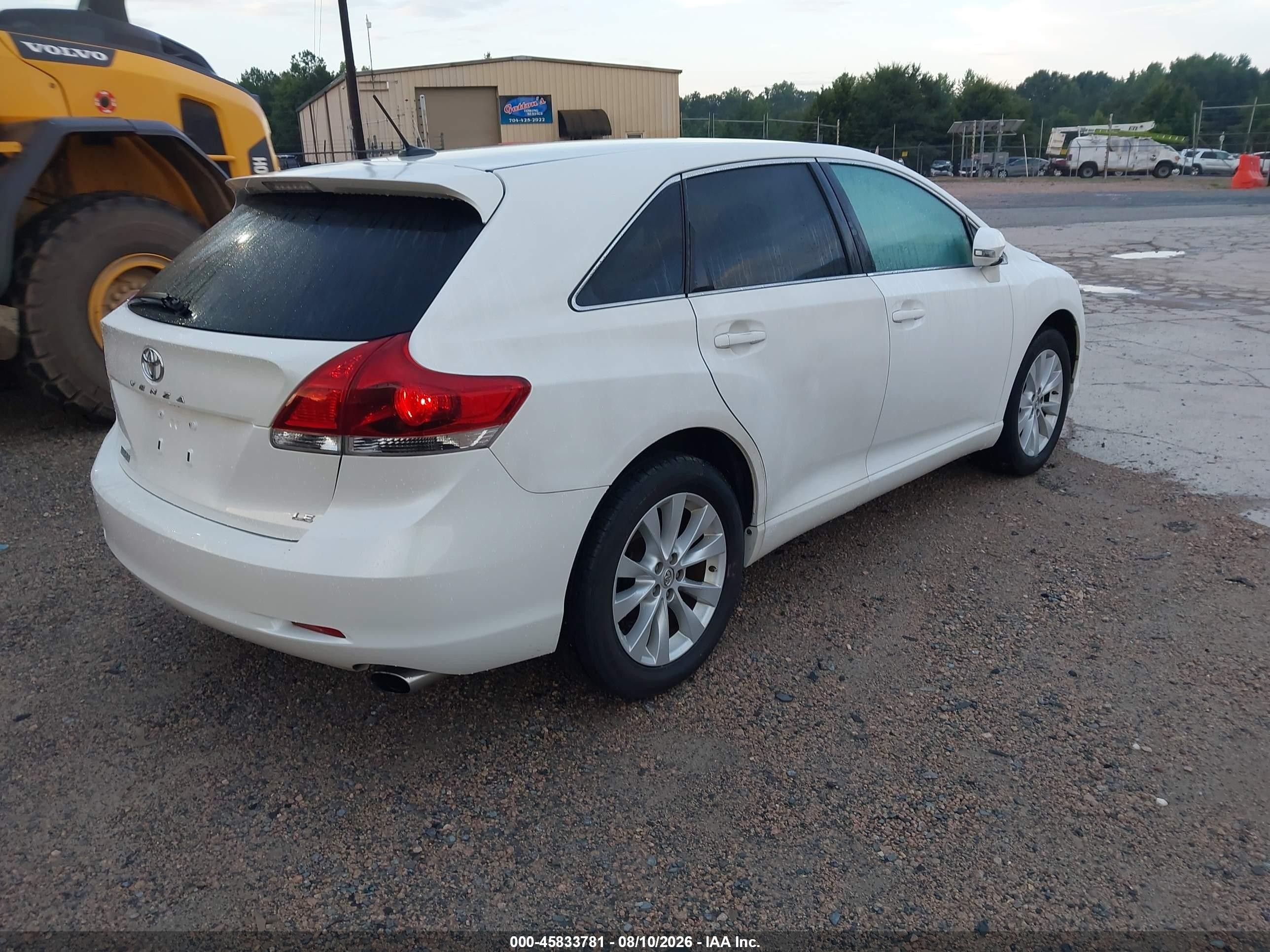 2014 Toyota Venza Le White vin: 4T3ZA3BB1EU082912