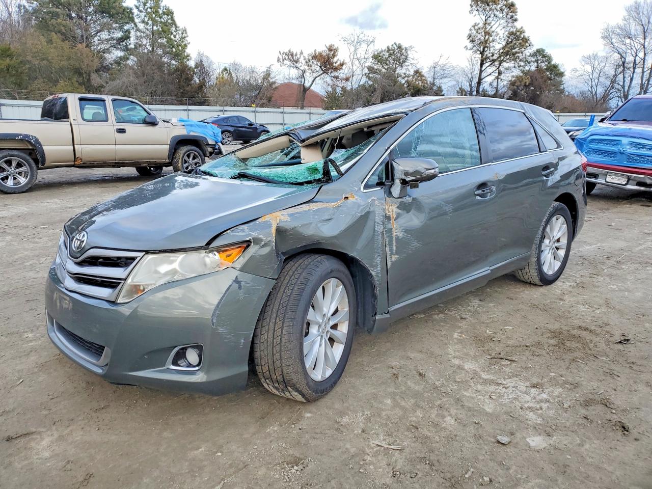 2014 Toyota Venza Le Green vin: 4T3ZA3BB1EU083994