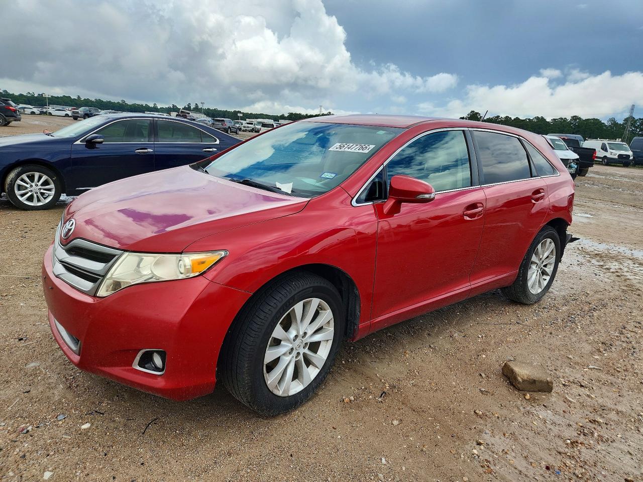 2014 Toyota Venza Le Красный vin: 4T3ZA3BB1EU085776