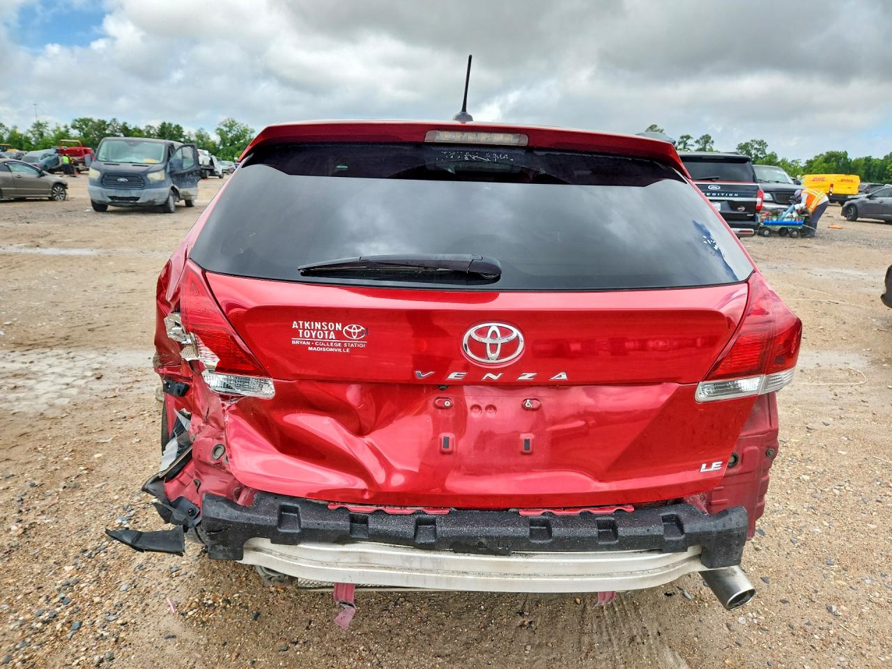 2014 Toyota Venza Le Красный vin: 4T3ZA3BB1EU085776