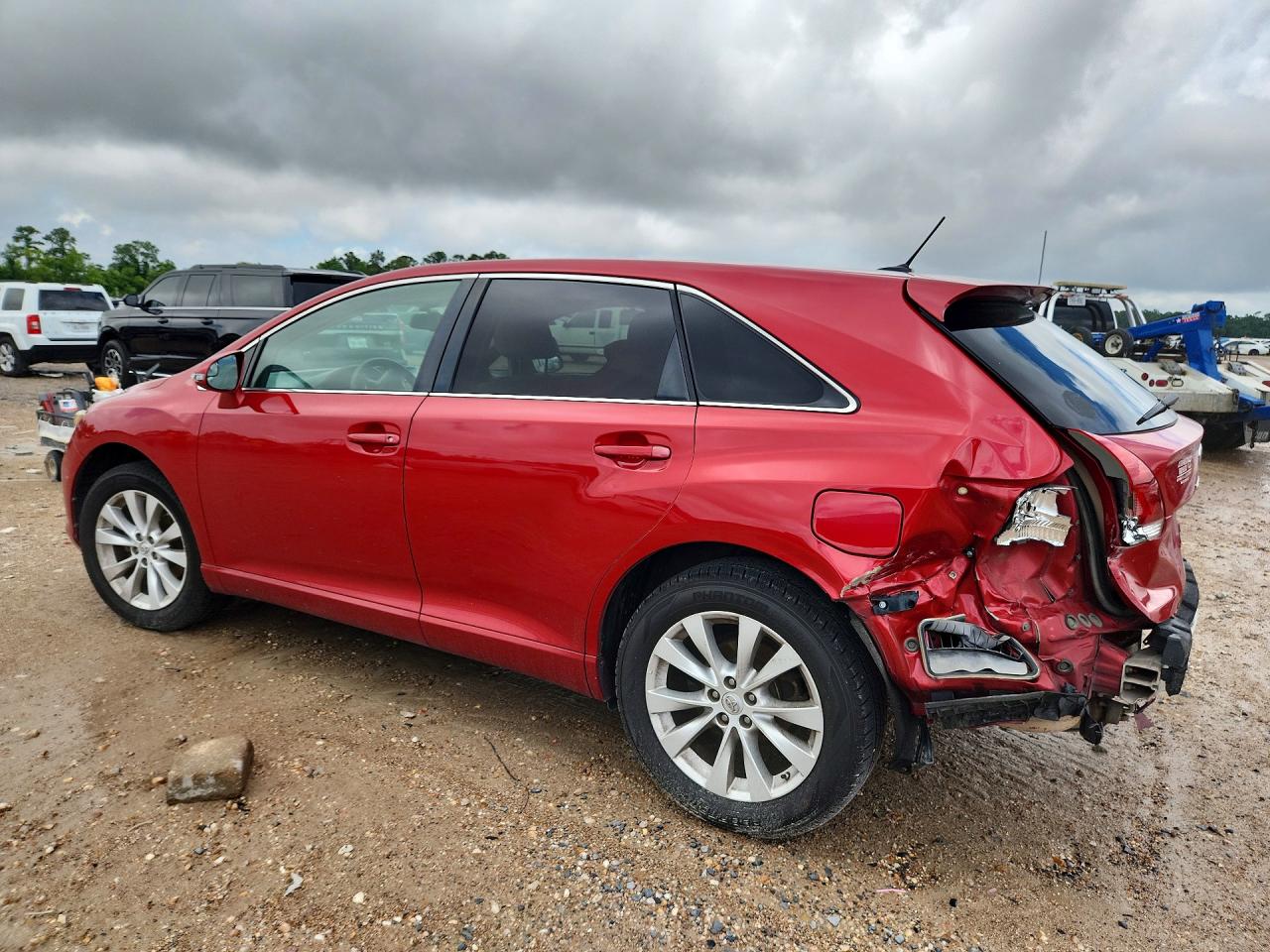 2014 Toyota Venza Le Красный vin: 4T3ZA3BB1EU085776