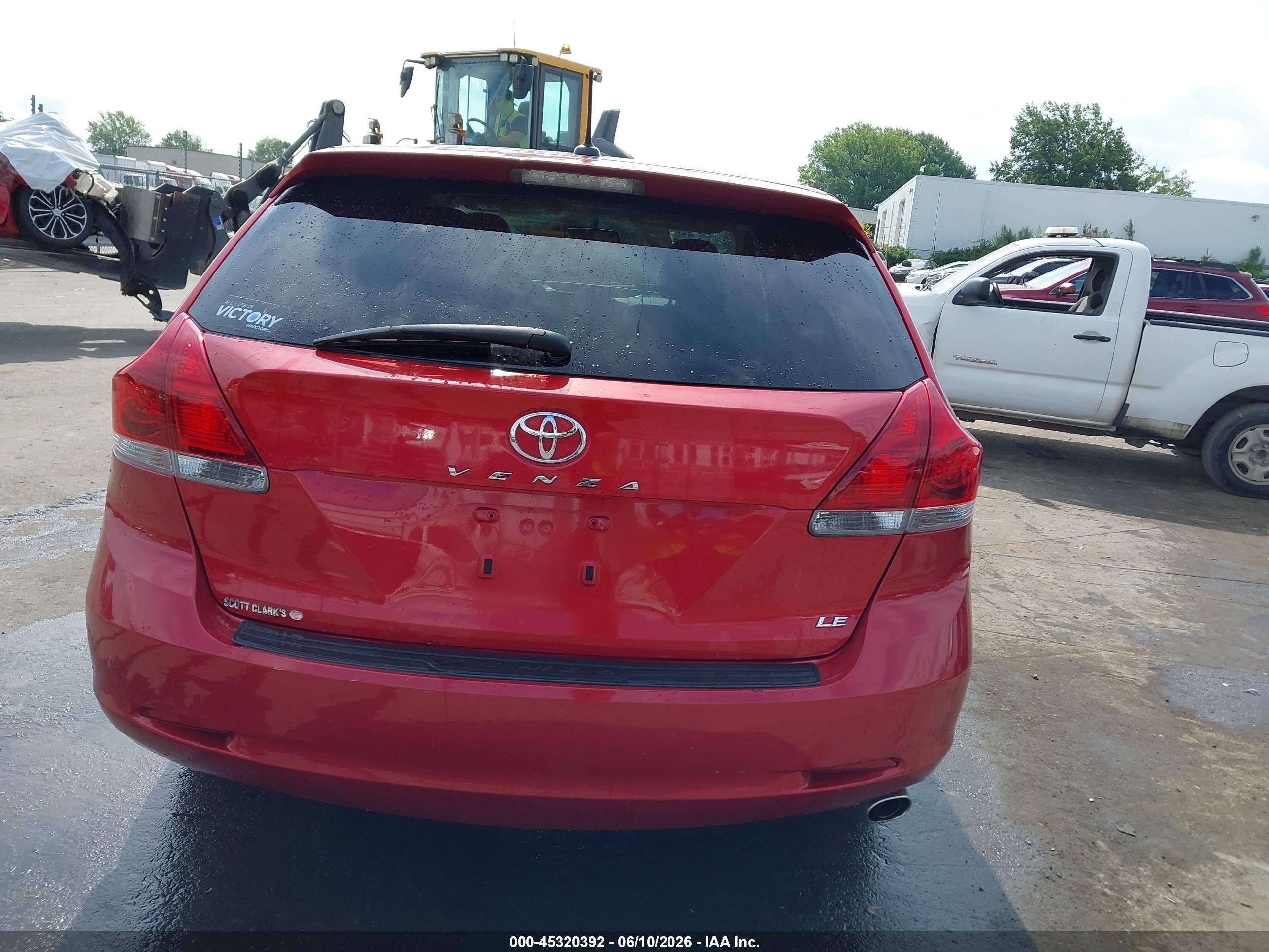 2014 Toyota Venza Le Красный vin: 4T3ZA3BB1EU086510