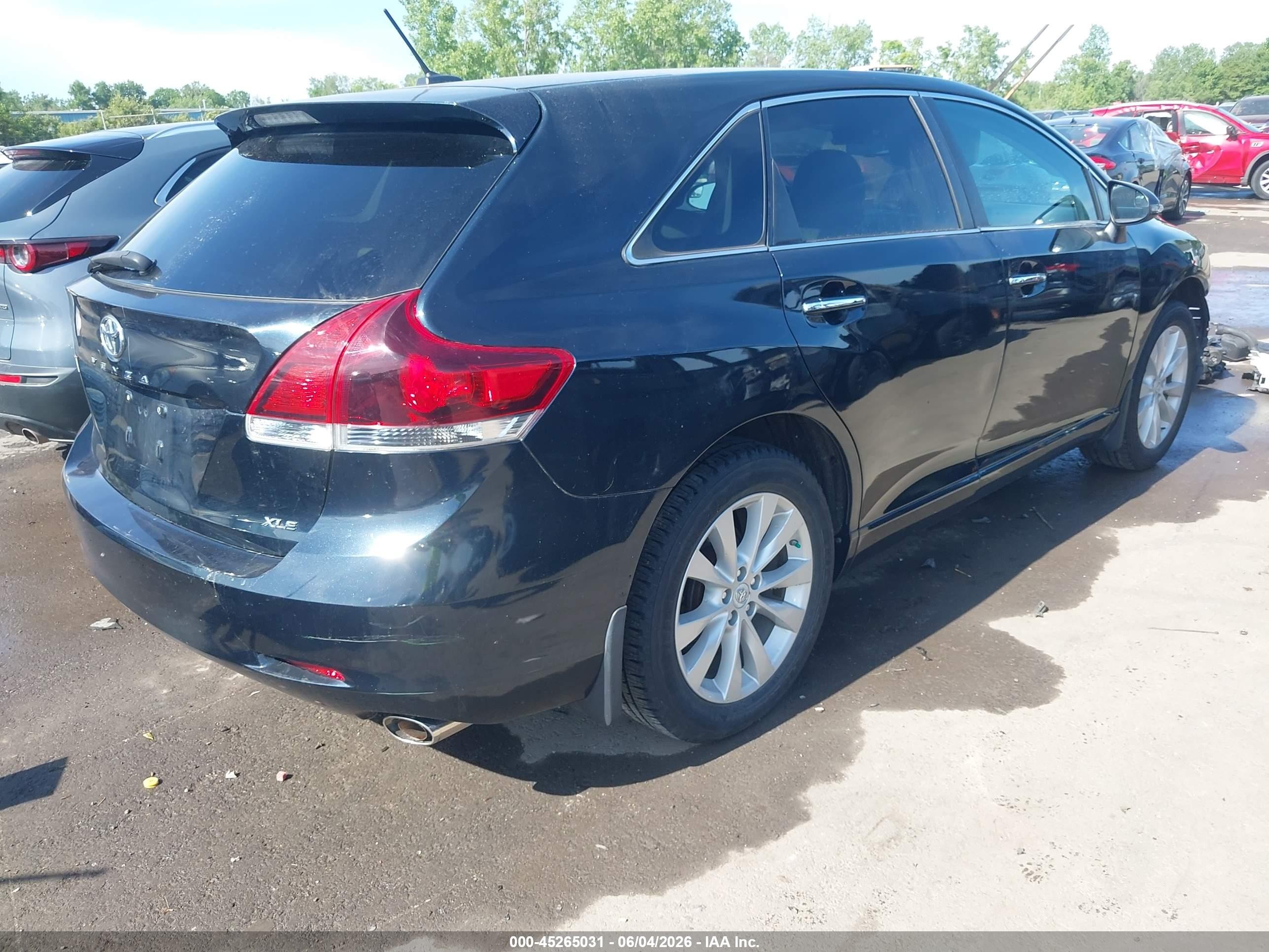 2013 Toyota Venza Xle Черный vin: 4T3ZA3BB2DU074459