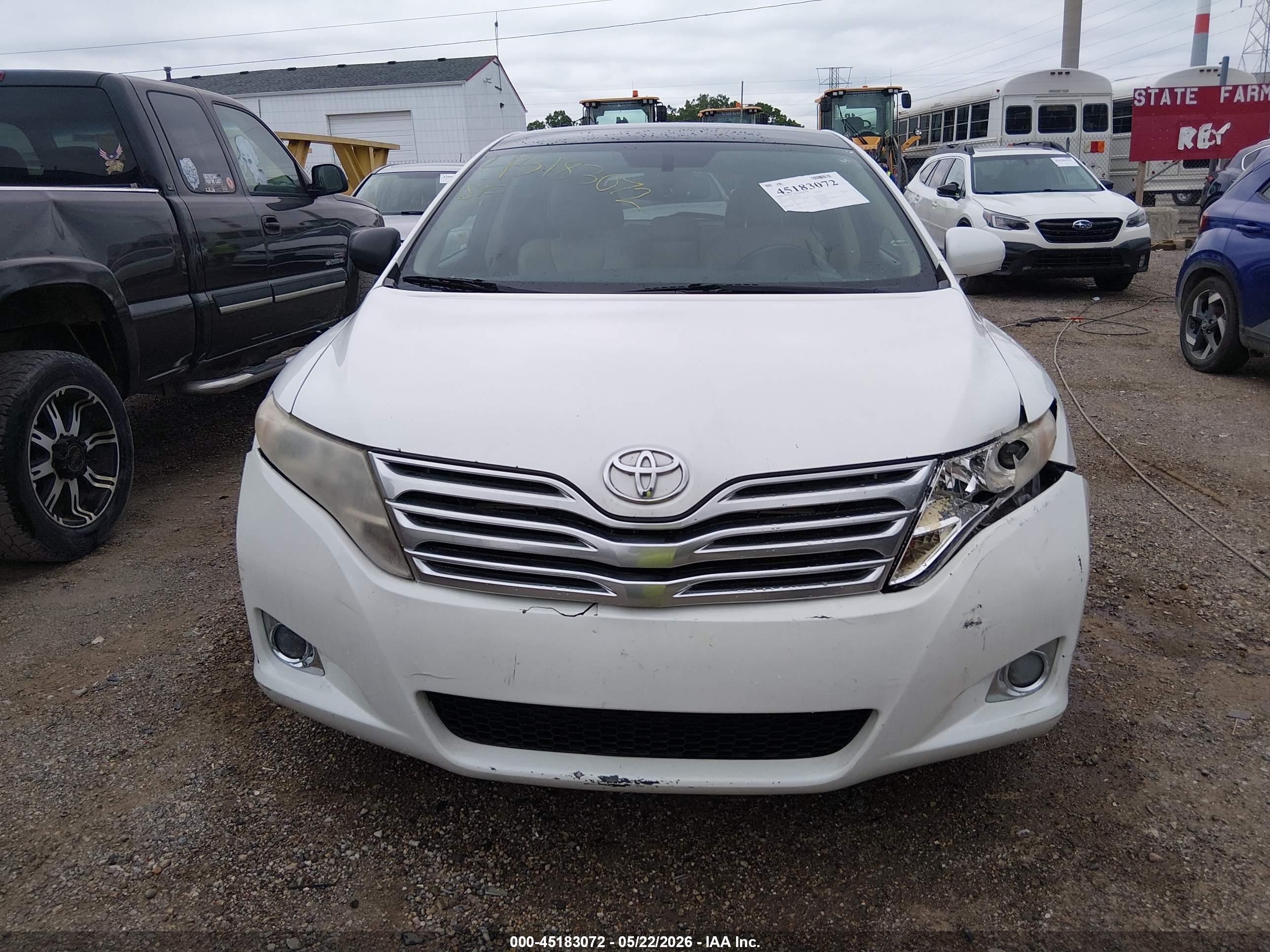 2011 Toyota Venza   White vin: 4T3ZA3BB3BU049390