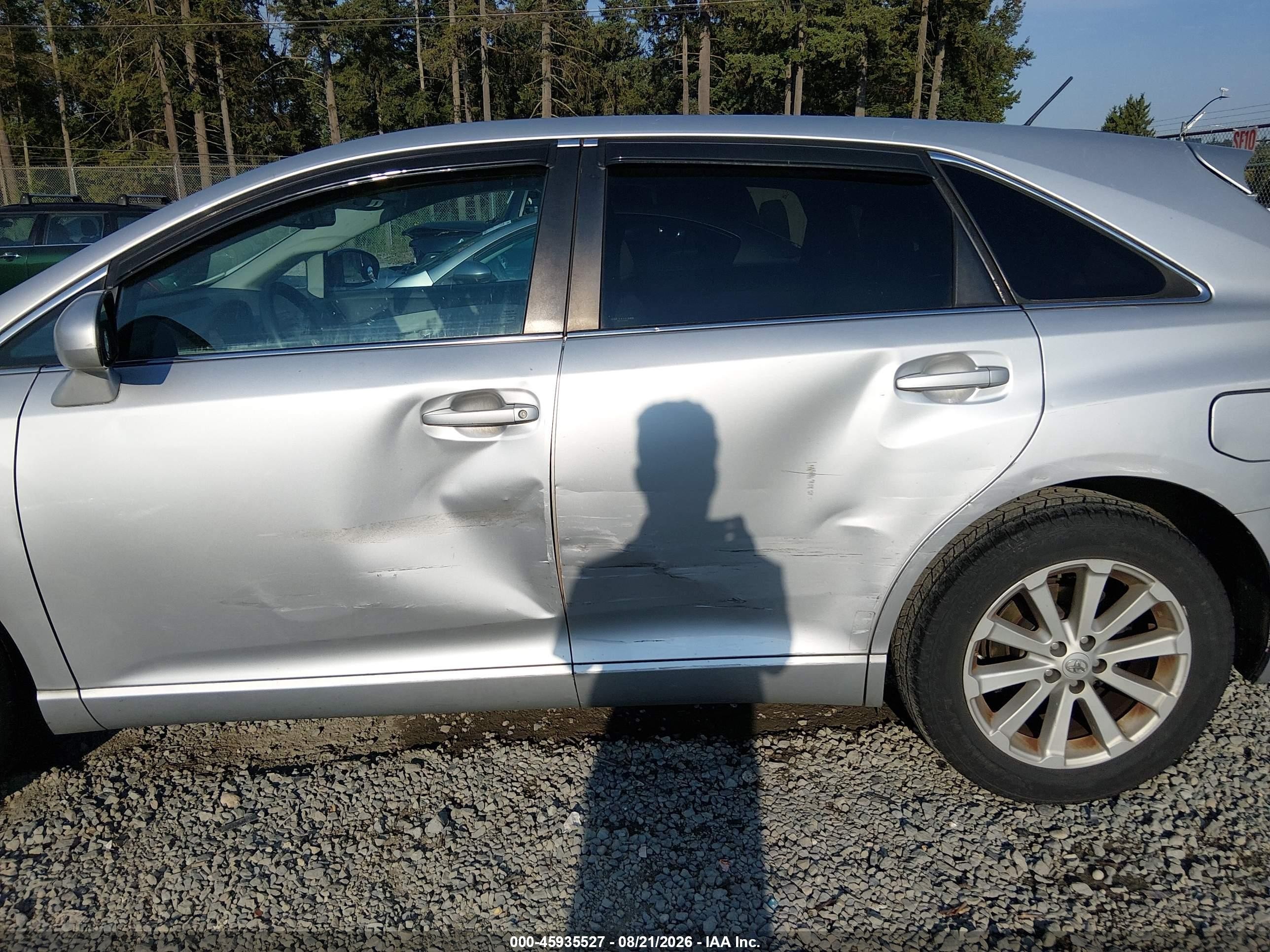 2011 Toyota Venza   Серебряный vin: 4T3ZA3BB3BU049860