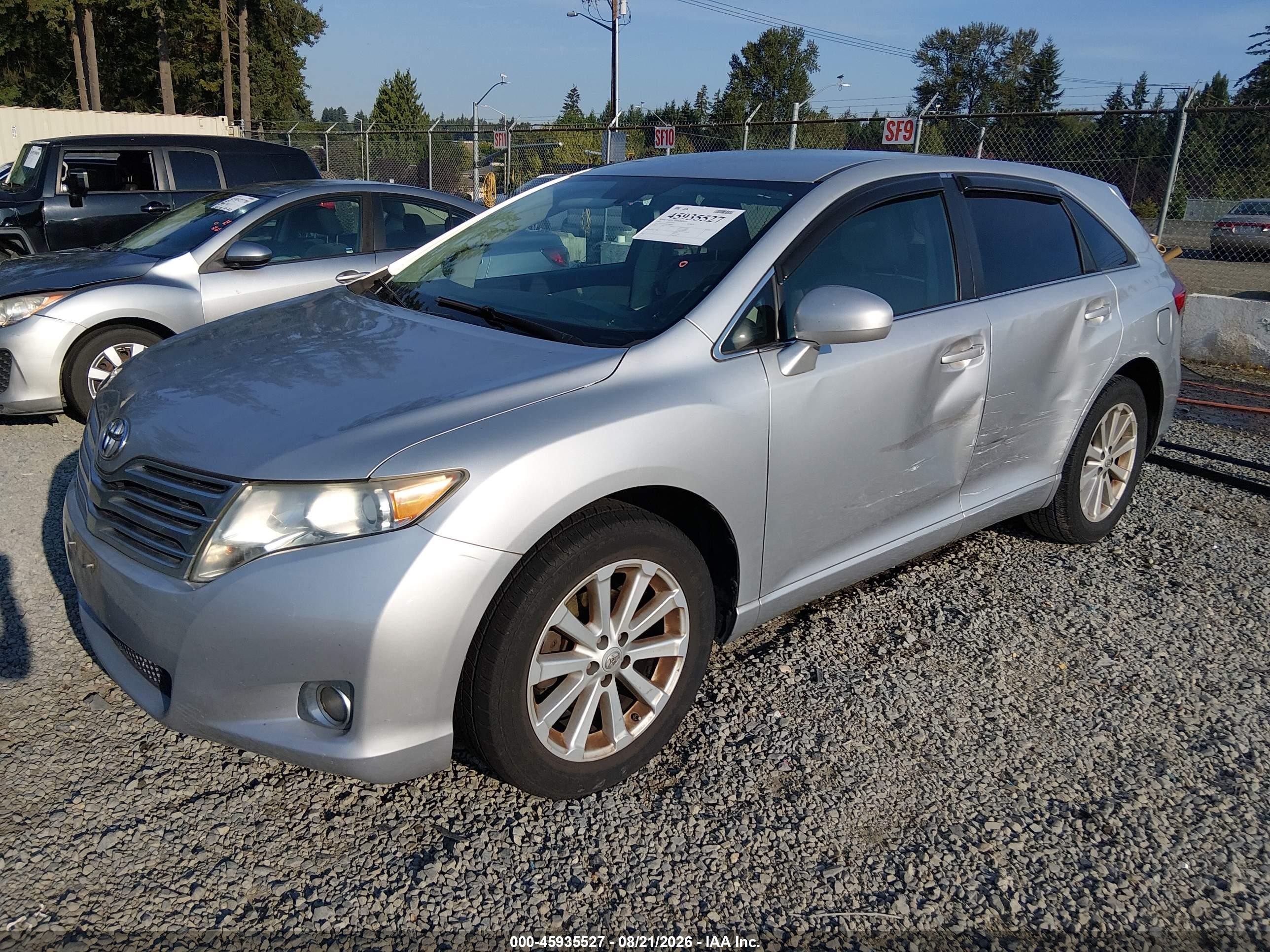 2011 Toyota Venza   Серебряный vin: 4T3ZA3BB3BU049860
