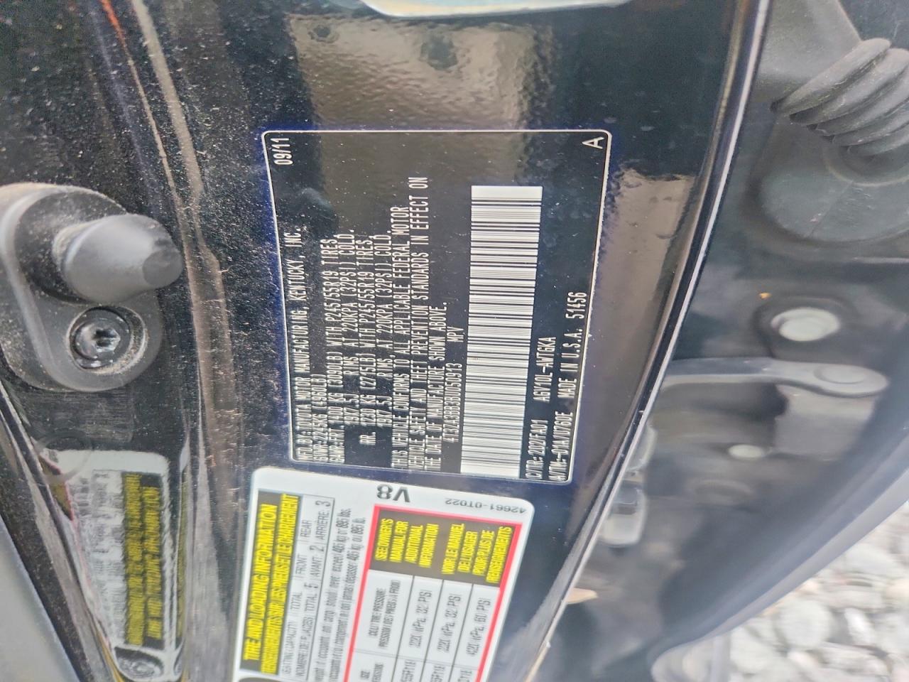 2011 Toyota Venza Fwd 4cyl Черный vin: 4T3ZA3BB3BU050913