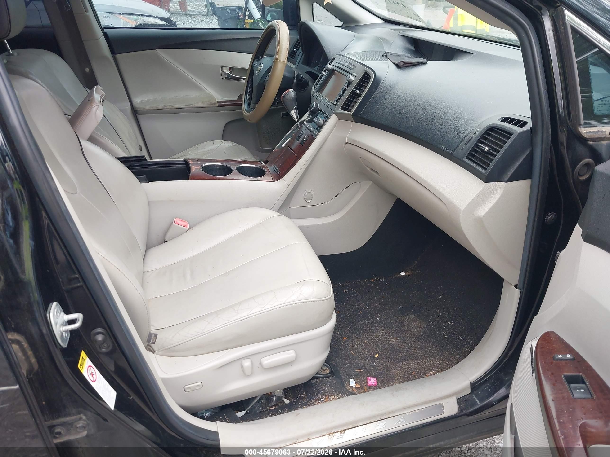 2012 Toyota Venza Xle Black vin: 4T3ZA3BB3CU060858