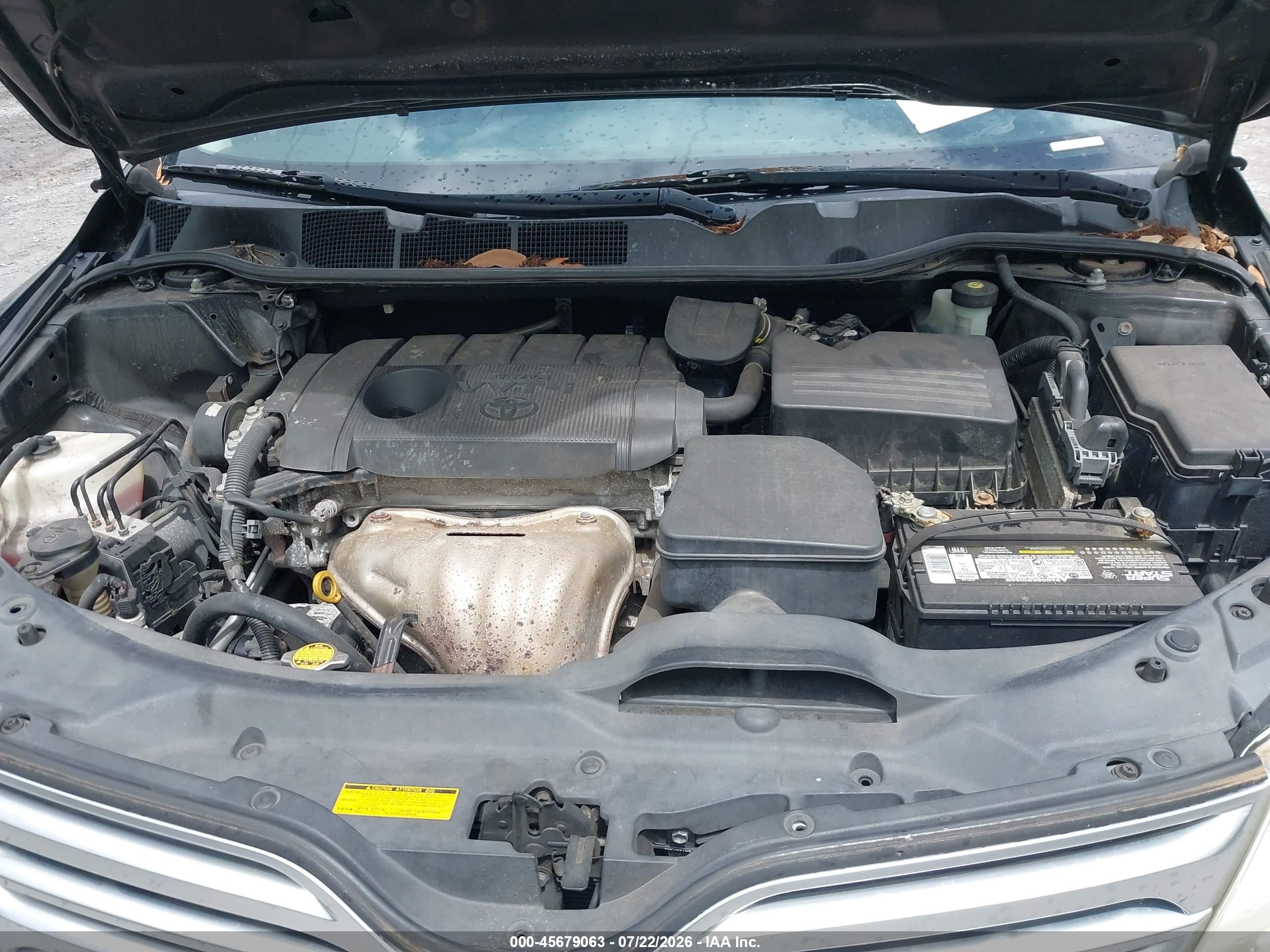 2012 Toyota Venza Xle Black vin: 4T3ZA3BB3CU060858