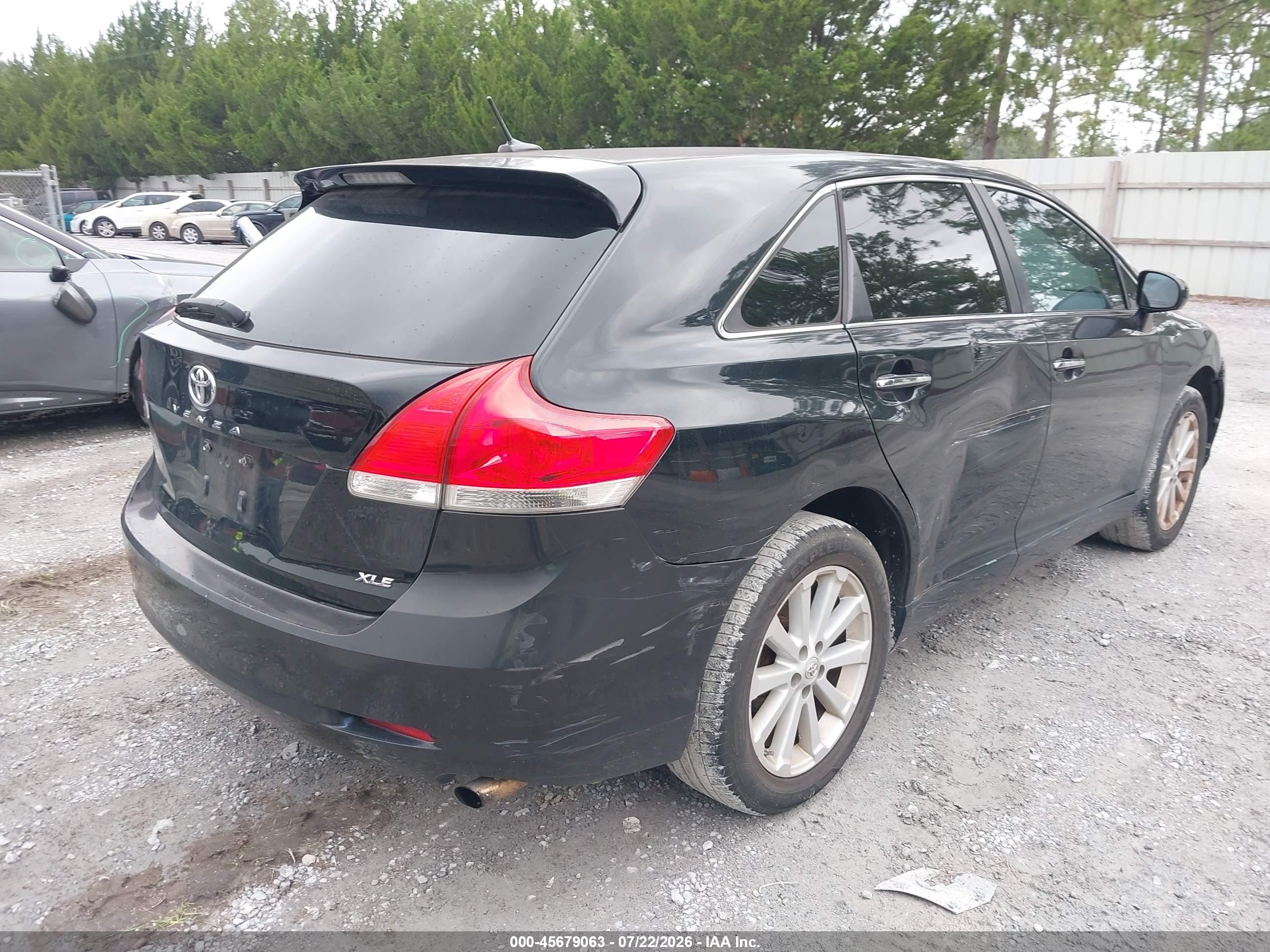 2012 Toyota Venza Xle Black vin: 4T3ZA3BB3CU060858