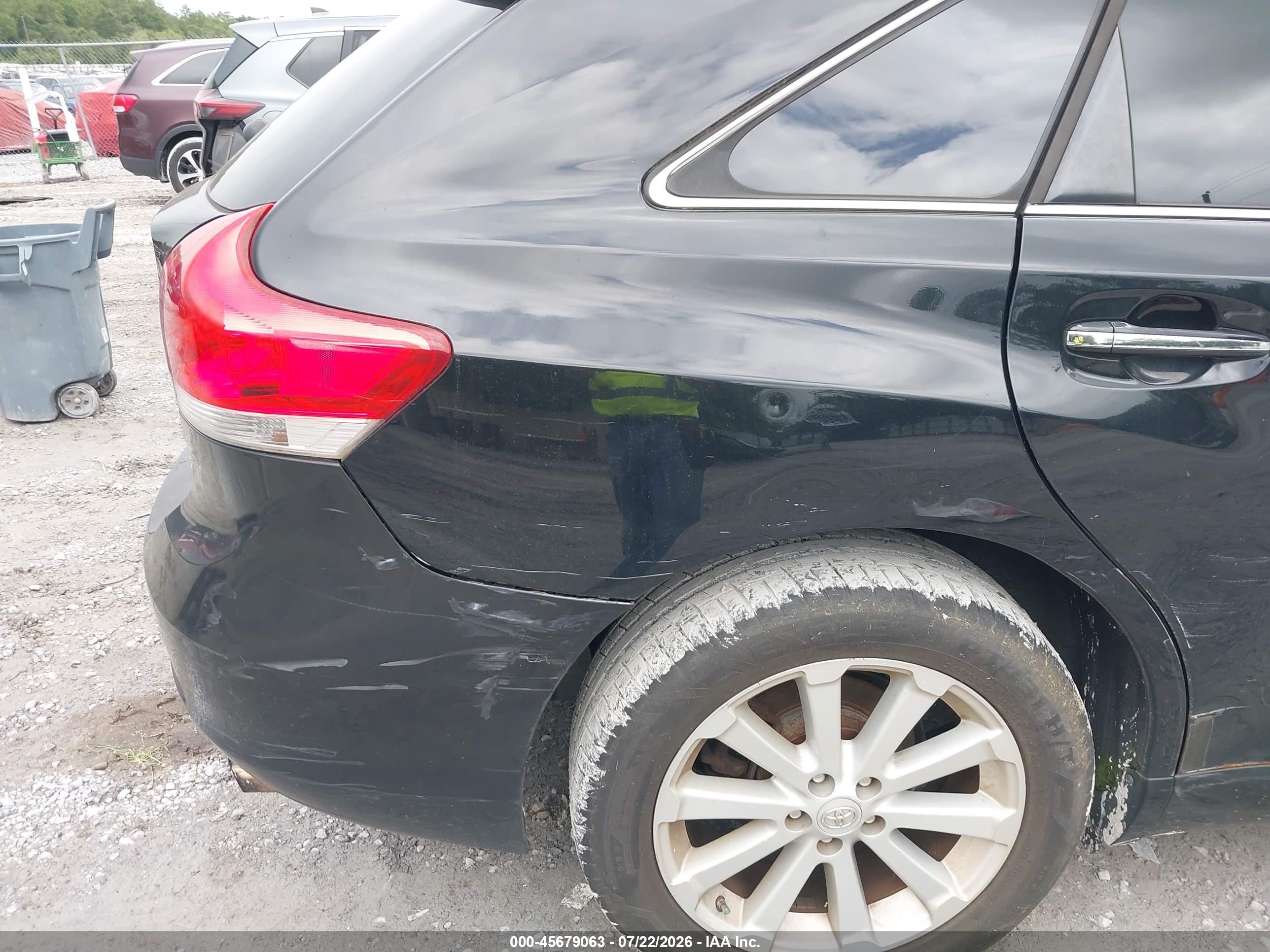 2012 Toyota Venza Xle Black vin: 4T3ZA3BB3CU060858