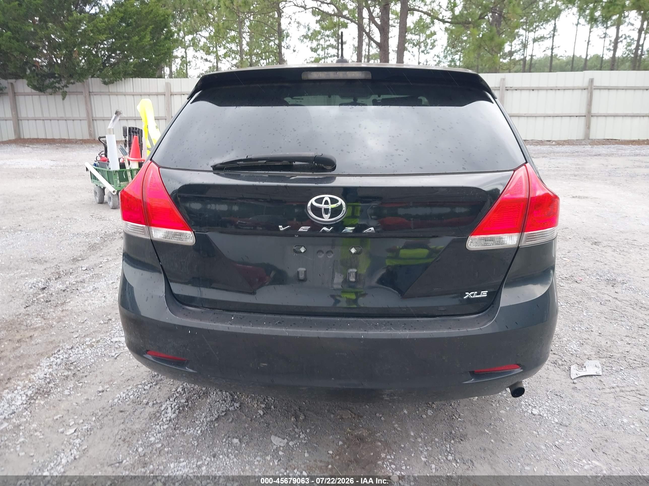 2012 Toyota Venza Xle Black vin: 4T3ZA3BB3CU060858