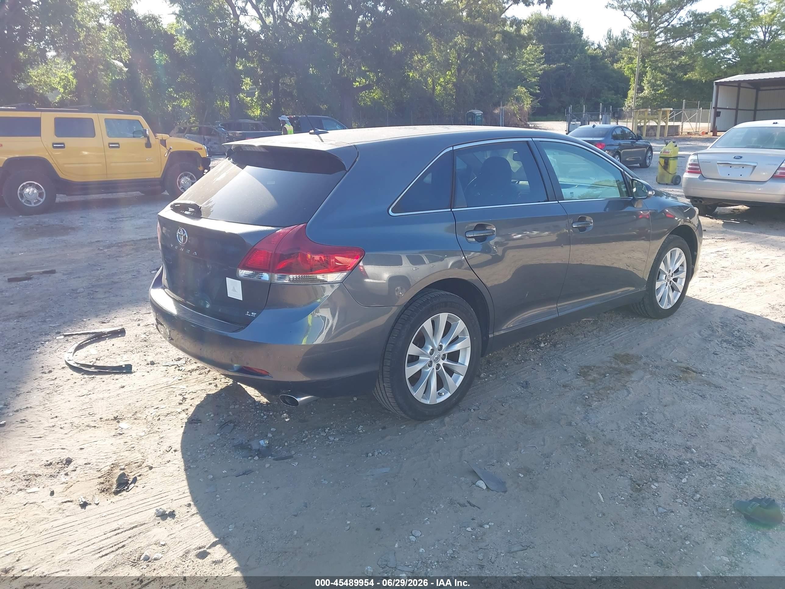 2013 Toyota Venza Le Gray vin: 4T3ZA3BB3DU063485