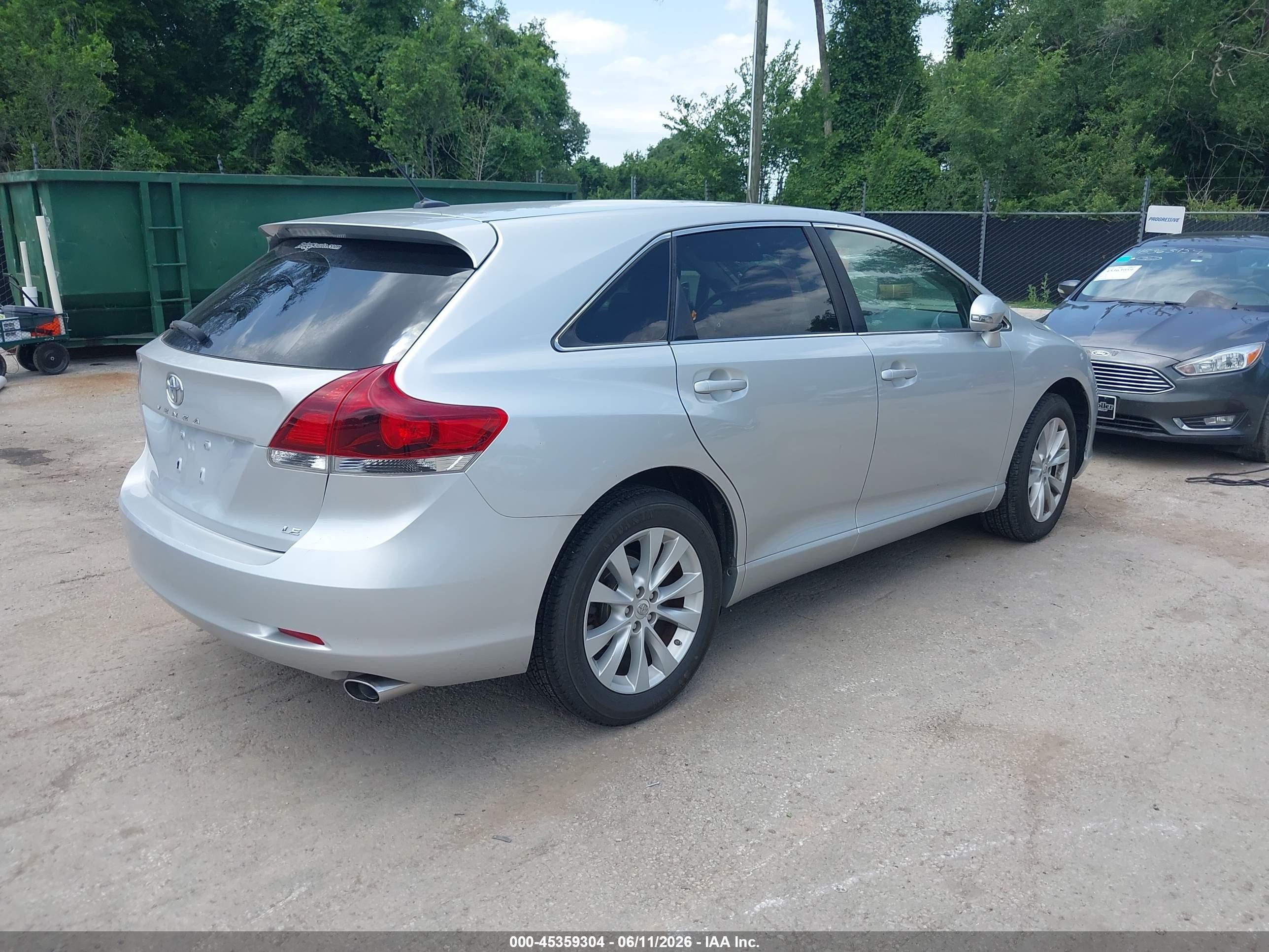 2013 Toyota Venza Le Gray vin: 4T3ZA3BB3DU072963