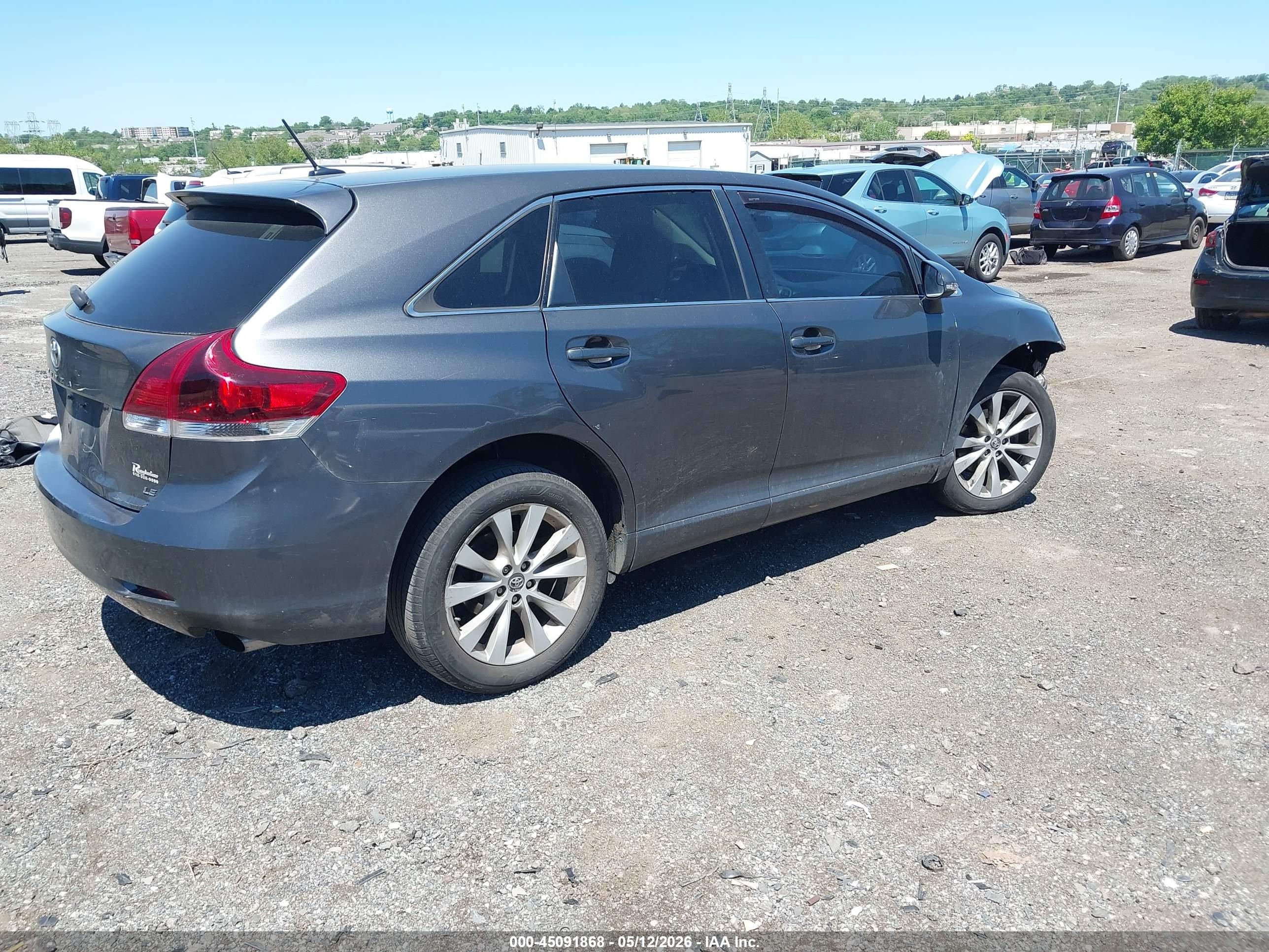 2013 Toyota Venza Le Gray vin: 4T3ZA3BB3DU073532