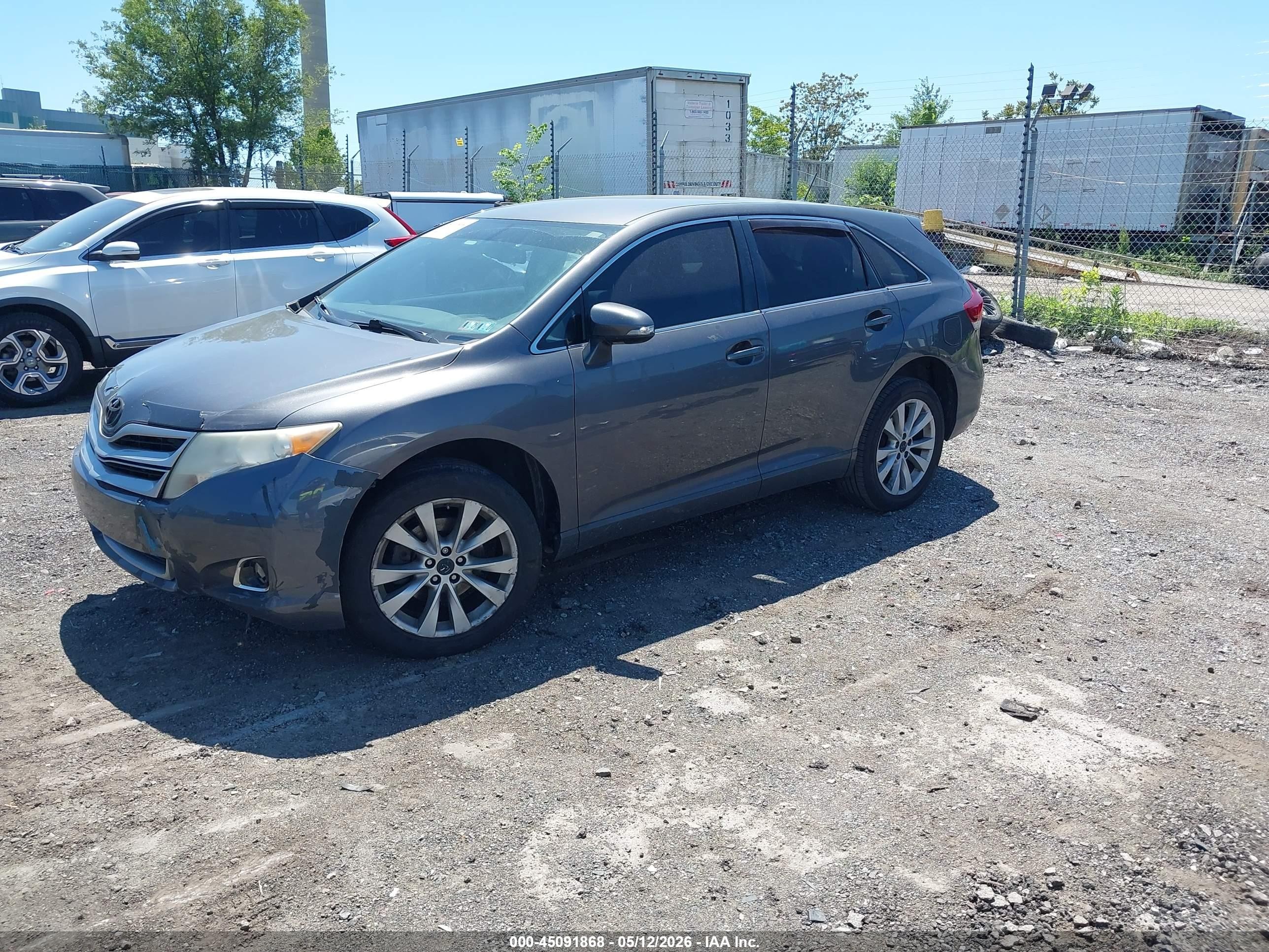 2013 Toyota Venza Le Gray vin: 4T3ZA3BB3DU073532